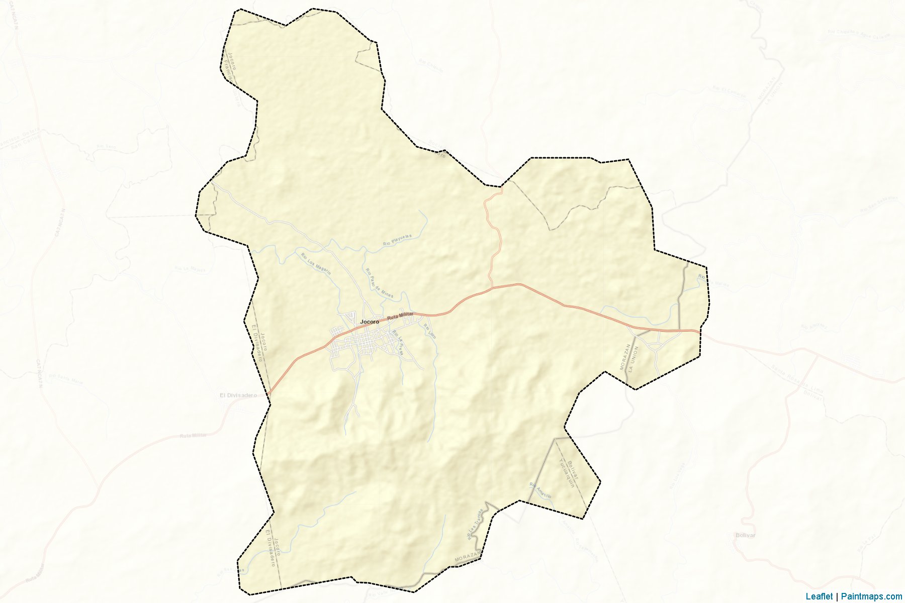Jocoro (Morazan Departmanı) Haritası Örnekleri-2