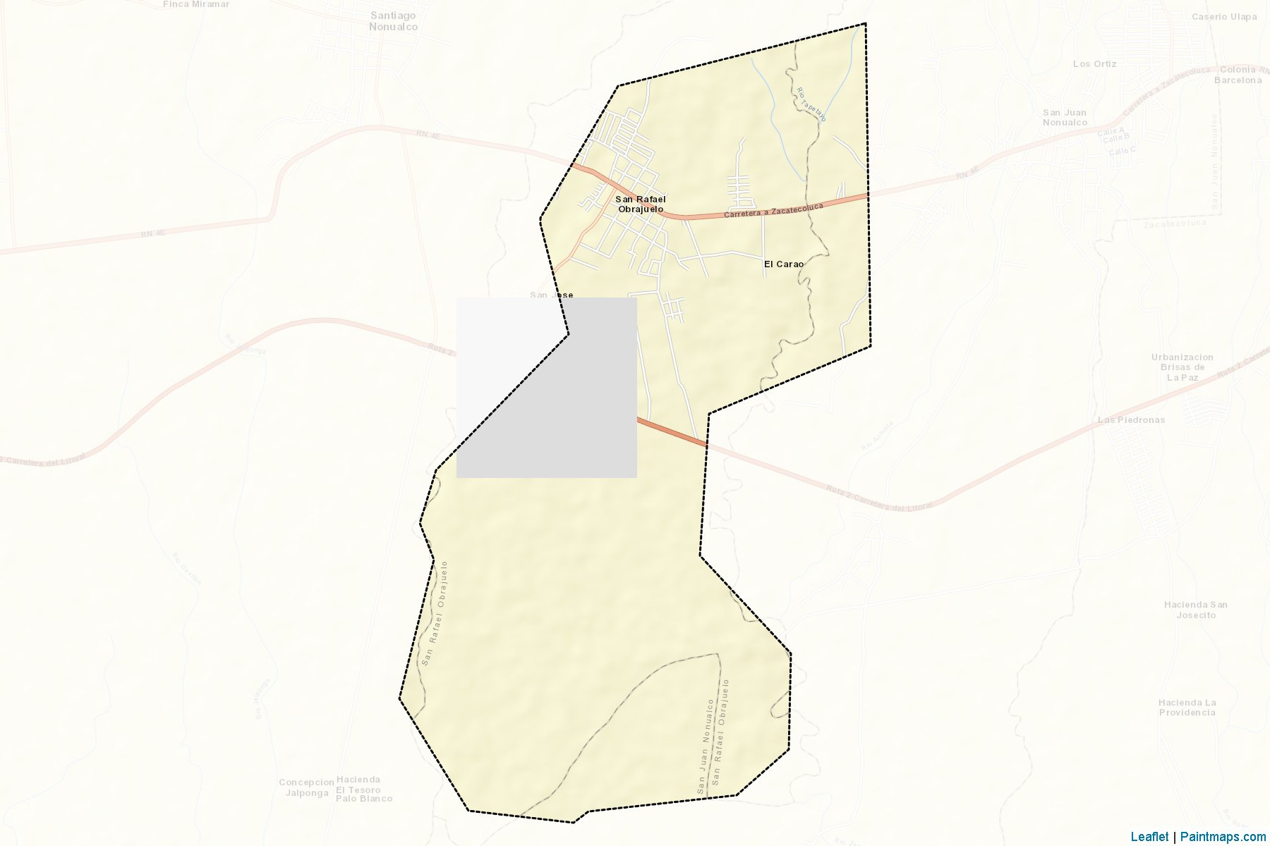 Muestras de recorte de mapas San Rafael Obrajuelo (La Paz)-2