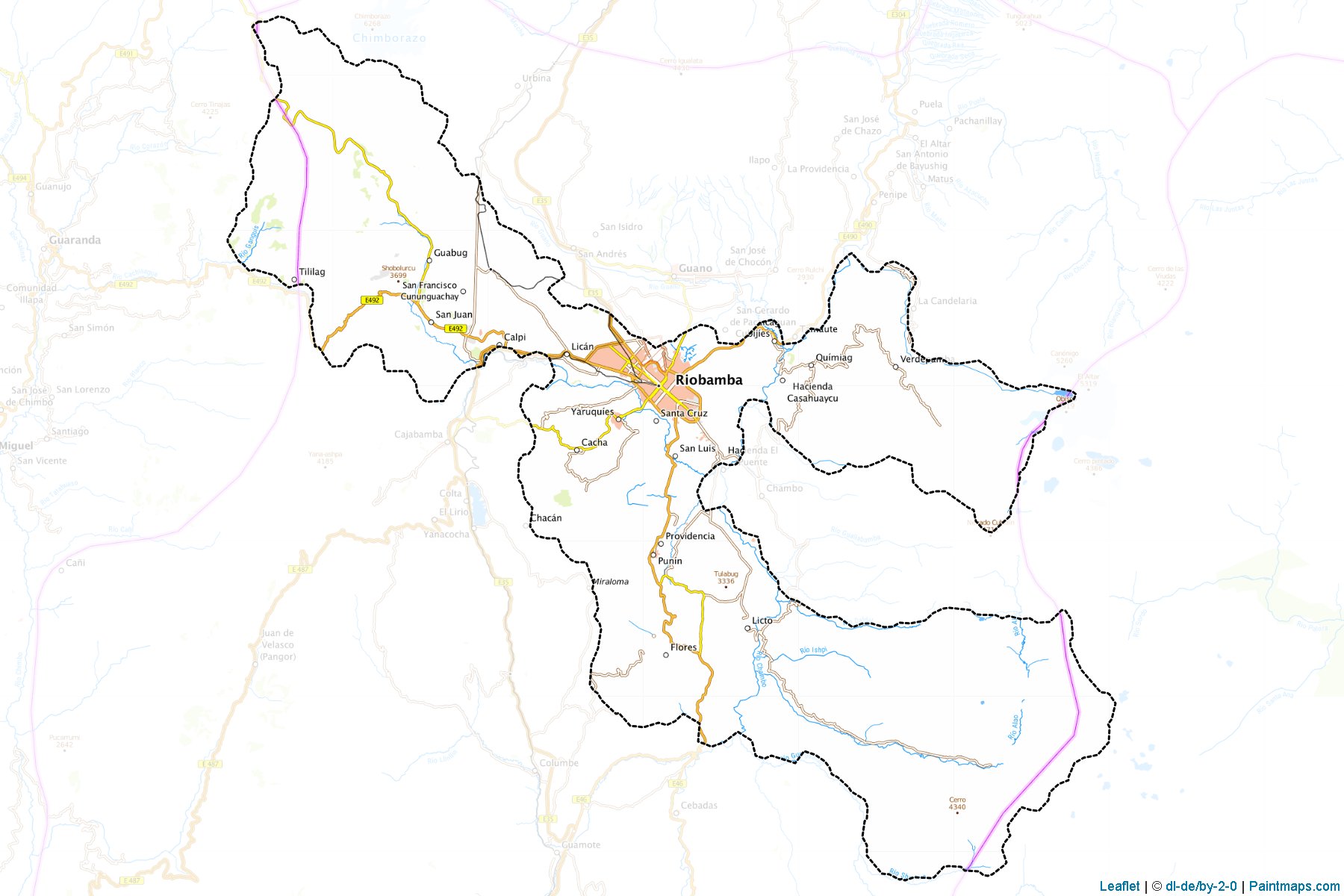 Riobamba (Chimborazo) Map Cropping Samples-1