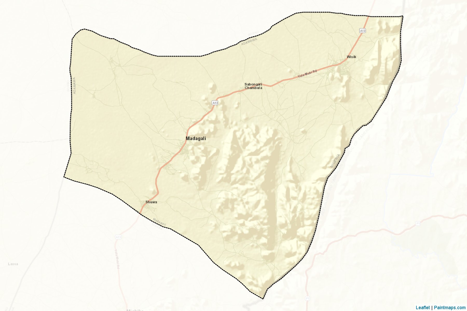 Madagali (Adamawa) Map Cropping Samples-2