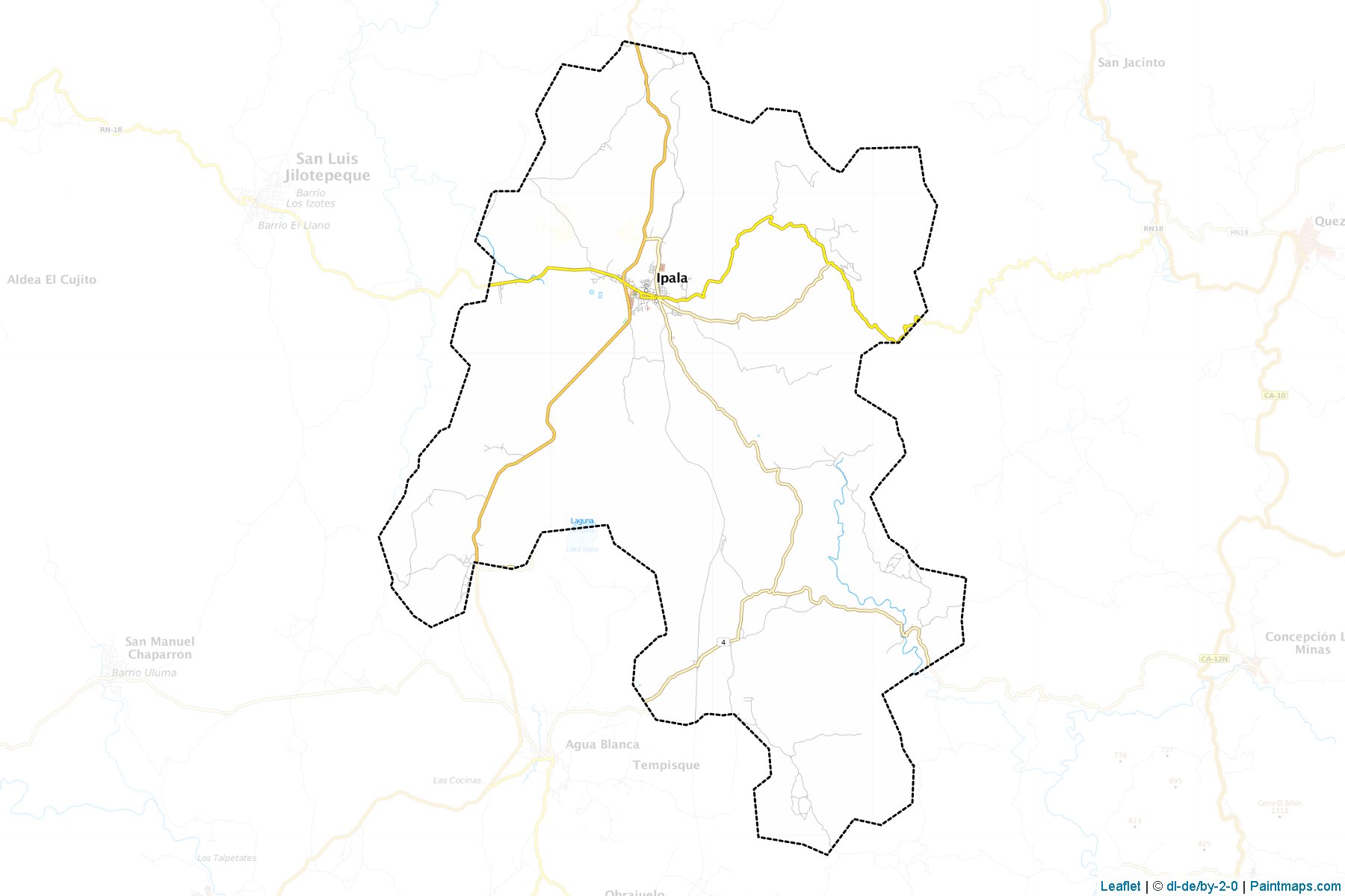 Muestras de recorte de mapas Ipala (Chiquimula)-1