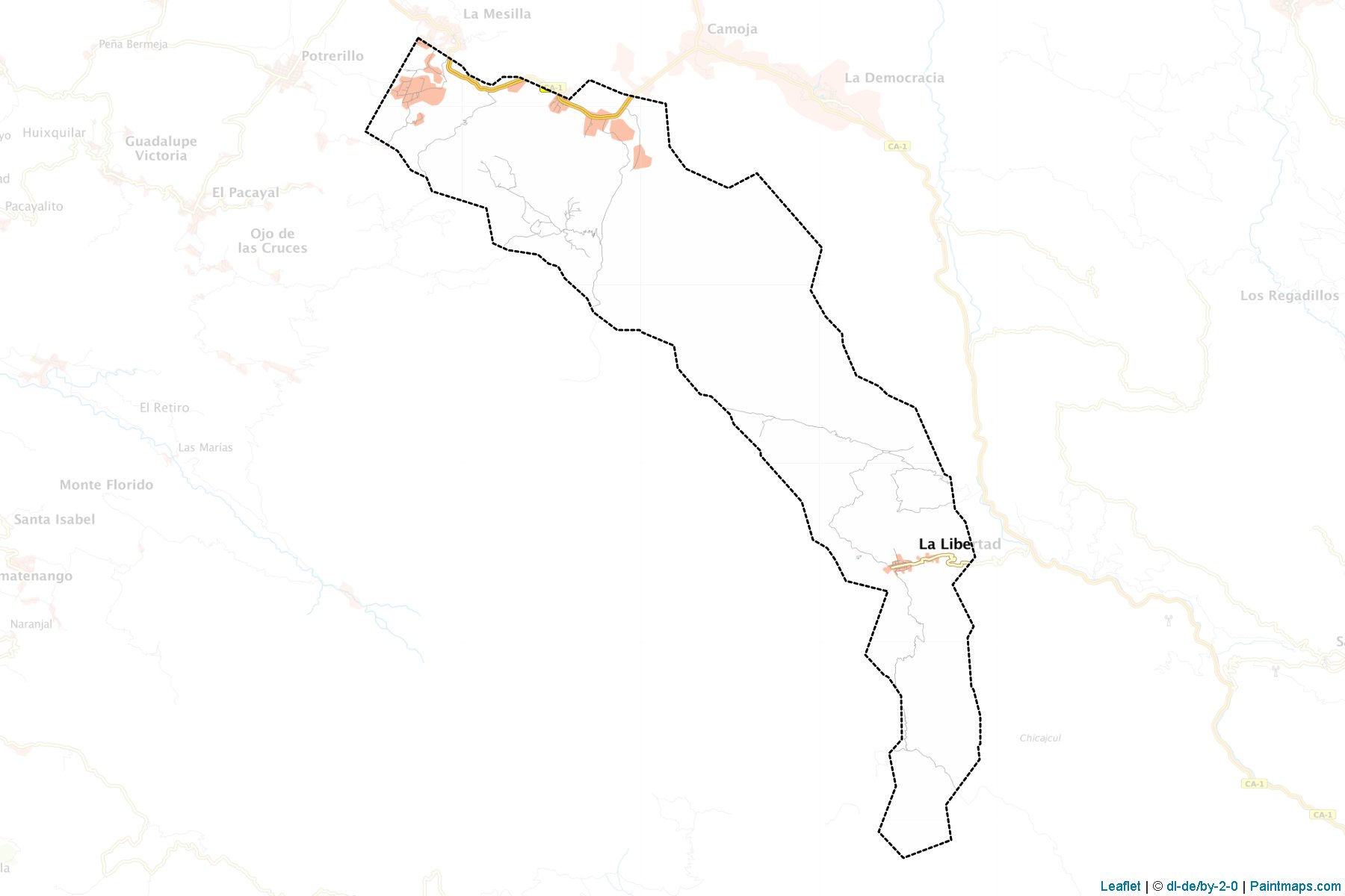 La Libertad (Huehuetenango) Map Cropping Samples-1