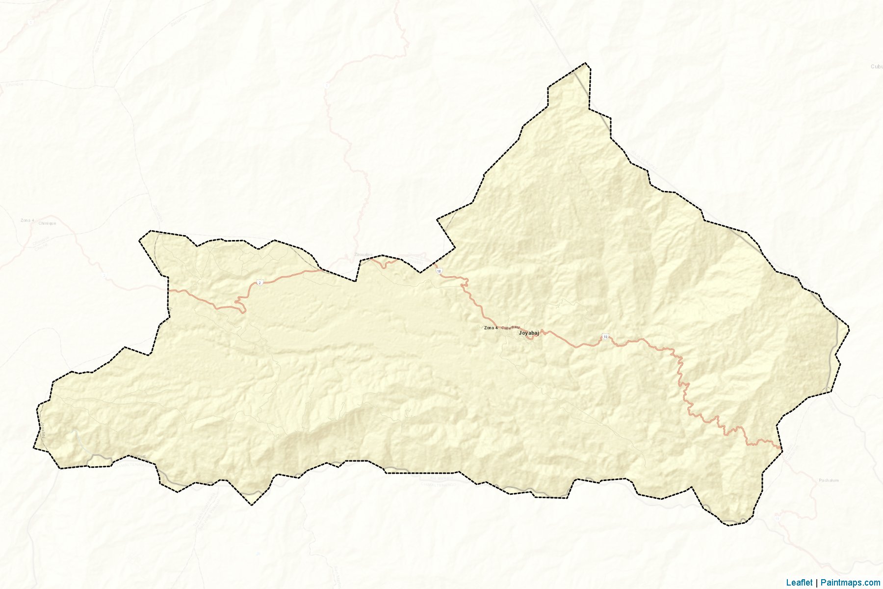 Muestras de recorte de mapas Joyabaj (Quiché)-2