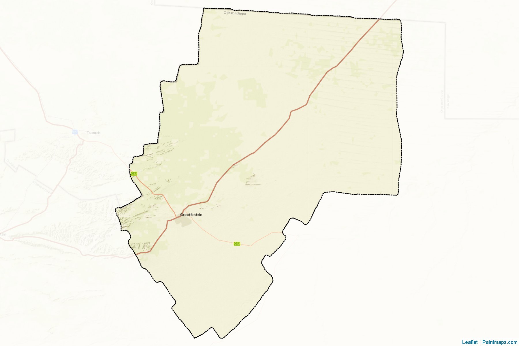 Grootfontein (Otjozondjupa) Map Cropping Samples-2