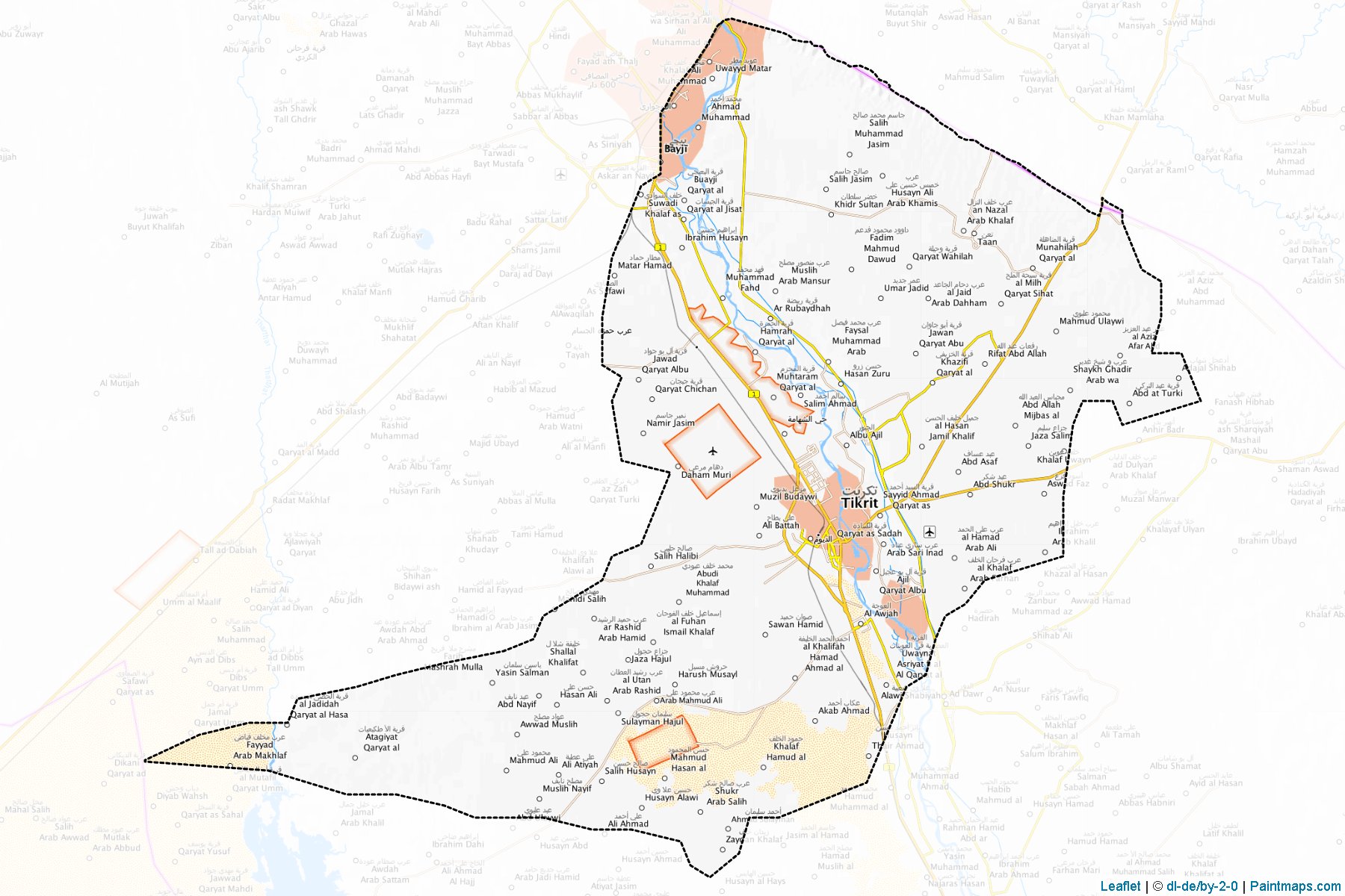 Tikrit (Sala ad-Din) Haritası Örnekleri-1