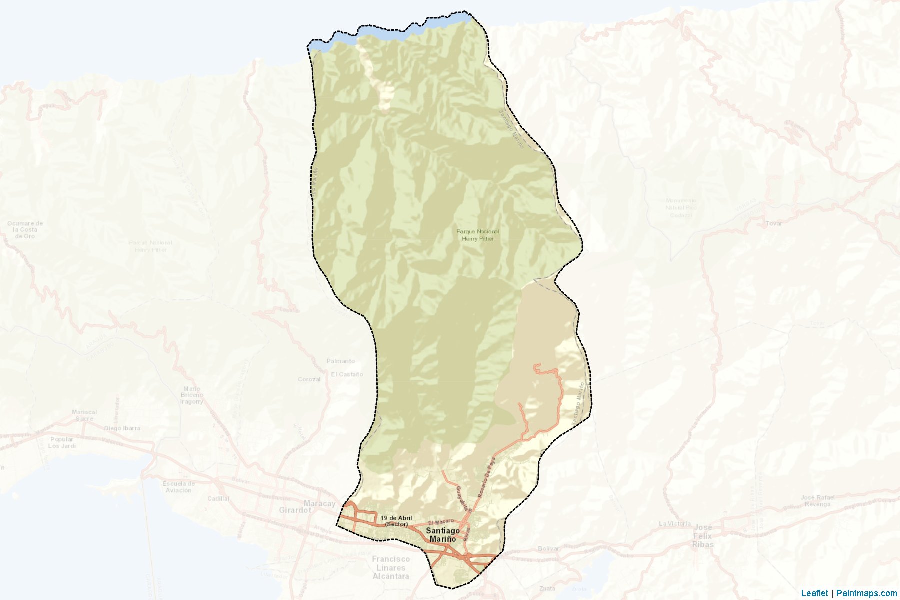 Santiago Mariño (Aragua) Map Cropping Samples-2