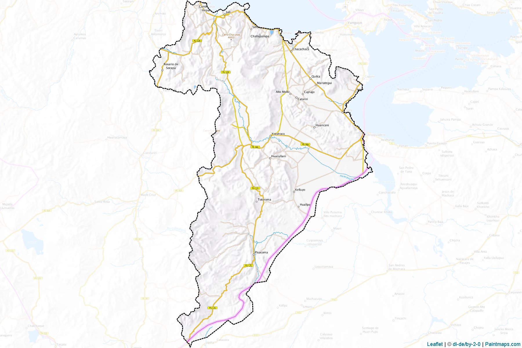 Muestras de recorte de mapas Chucuito (Puno)-1