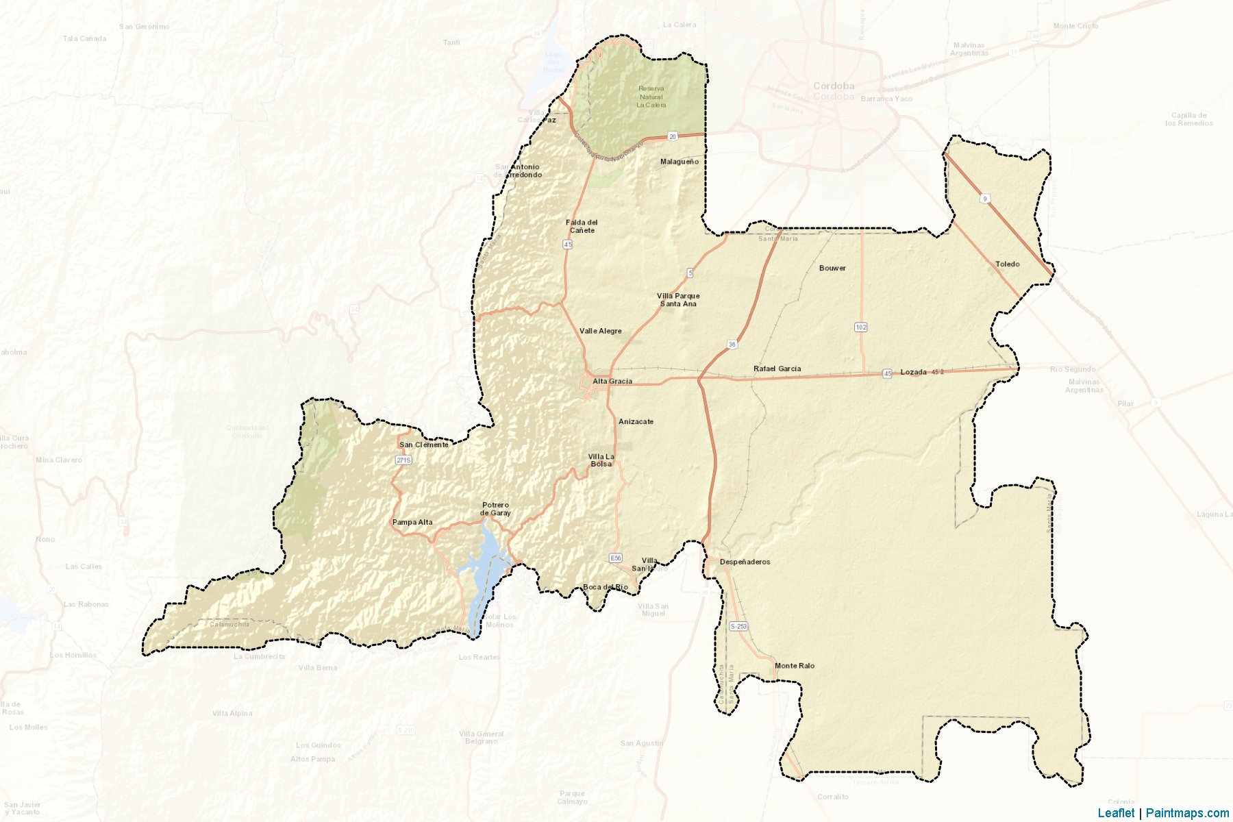 Muestras de recorte de mapas Santa Maria (Córdoba)-2