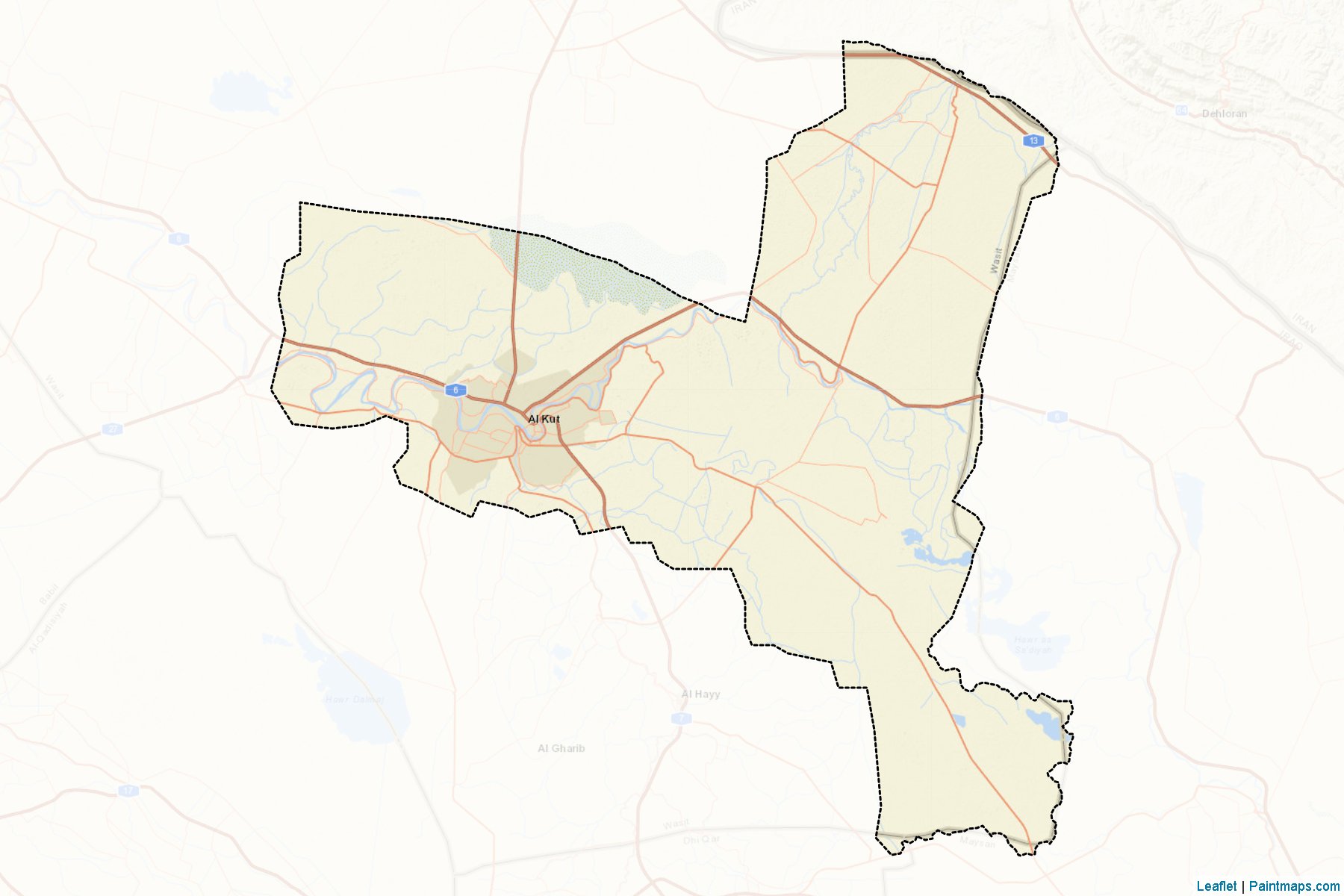 Kut (Wasit) Map Cropping Samples-2