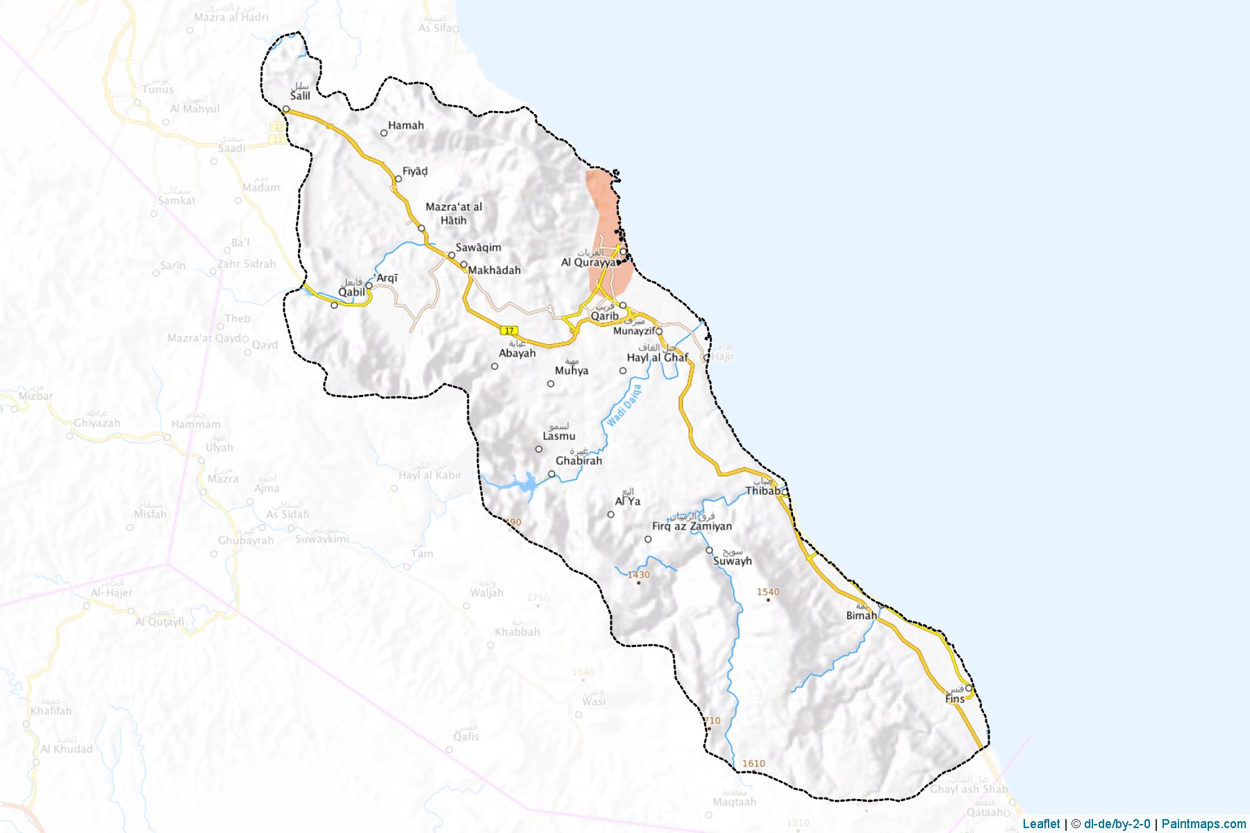 Qurayyat (Masqat) Map Cropping Samples-1