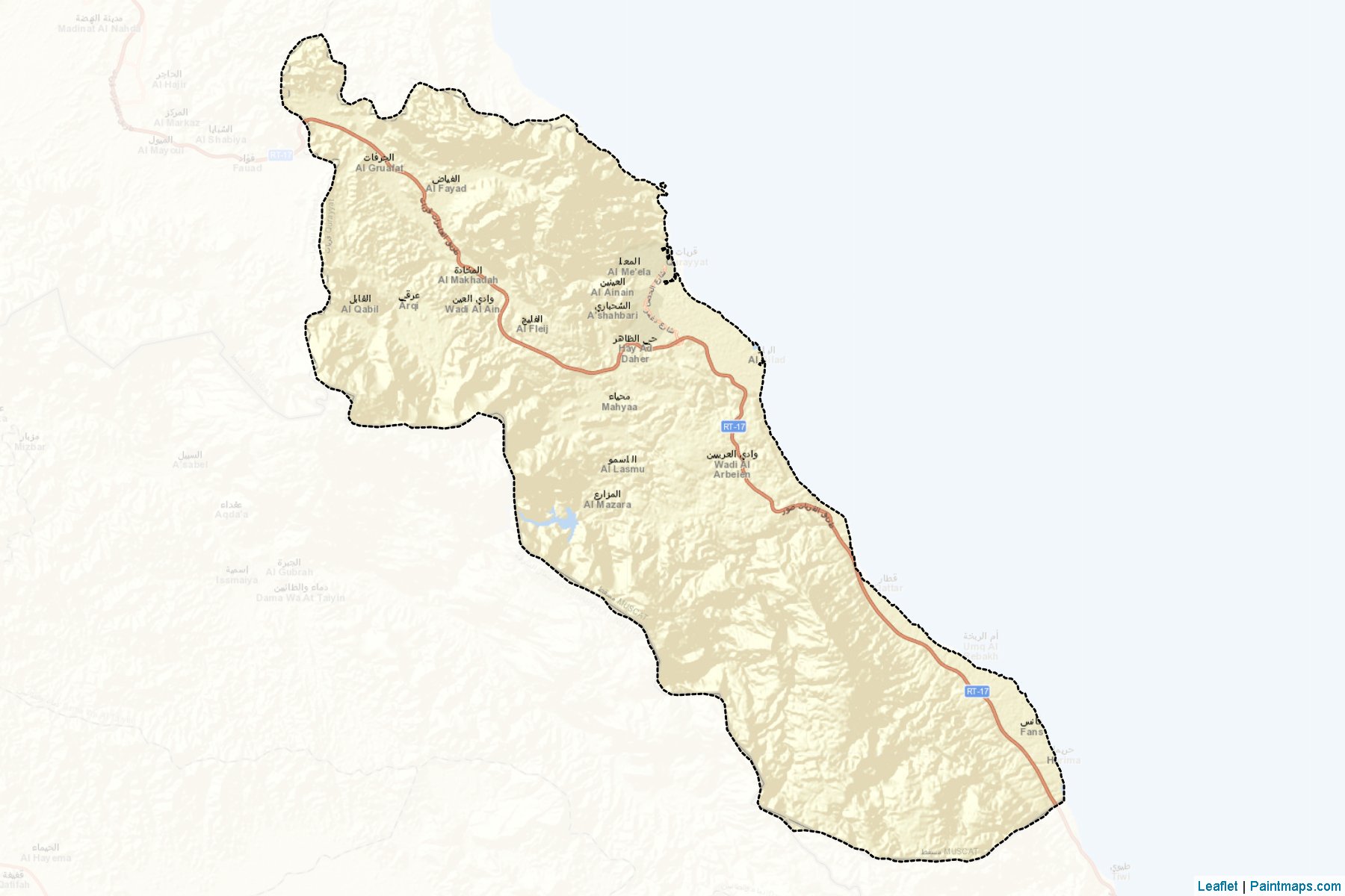 Qurayyat (Masqat) Map Cropping Samples-2