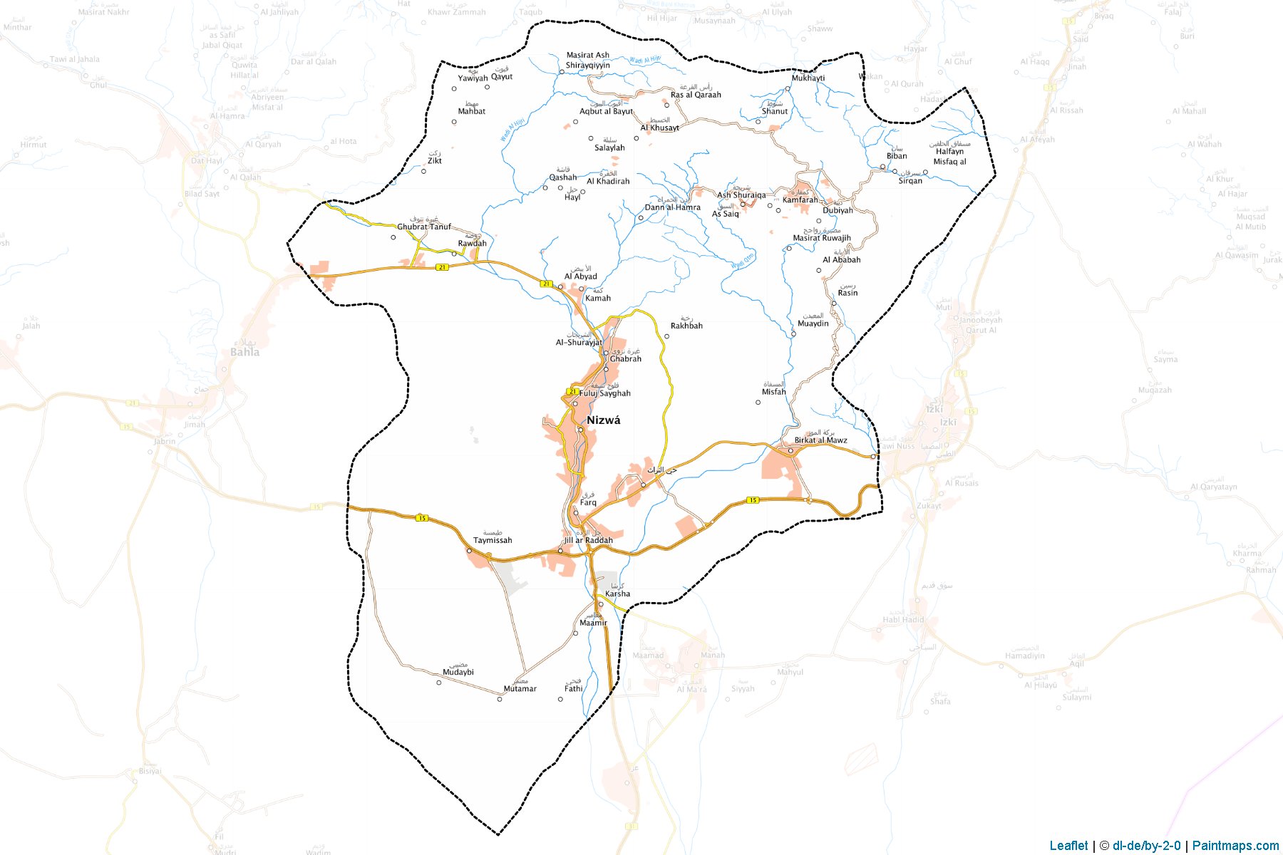 Nizve (Ed Dahiliye Bölgesi) Haritası Örnekleri-1