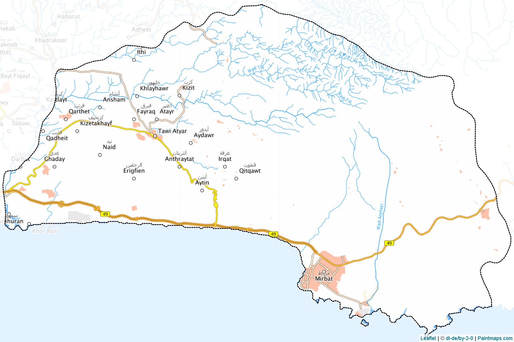 Muestras de recorte de mapas Mirbat (Dhofar)-1