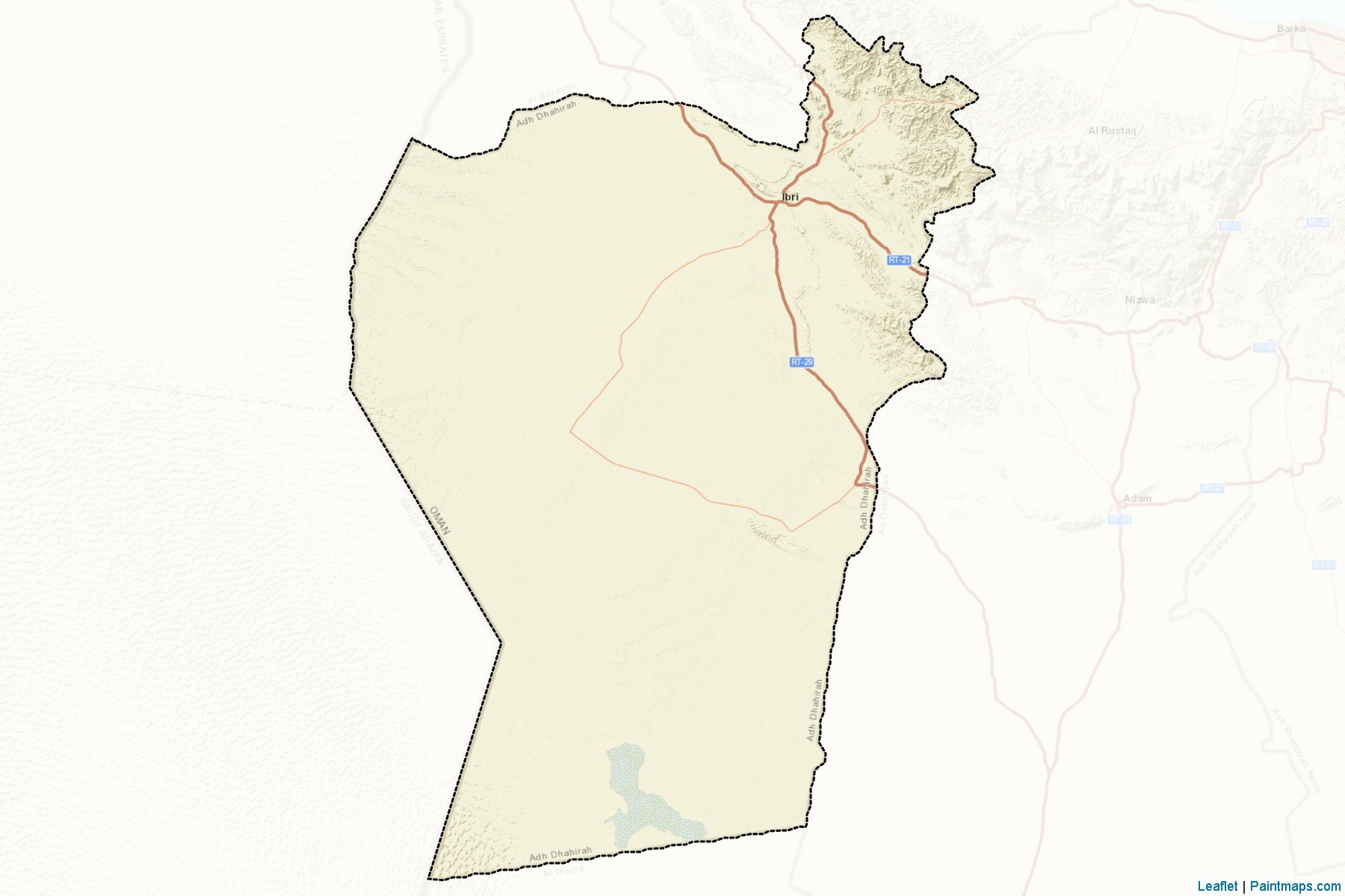 Muestras de recorte de mapas Ibri (Adh Dhahirah)-2