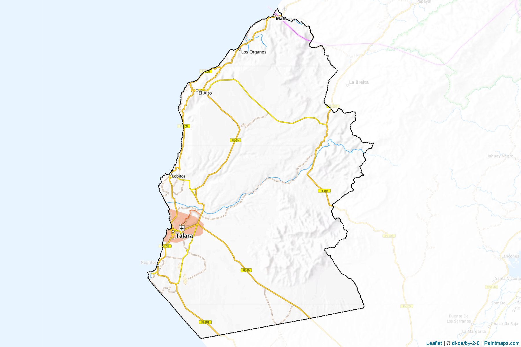 Muestras de recorte de mapas Talara (Piura)-1