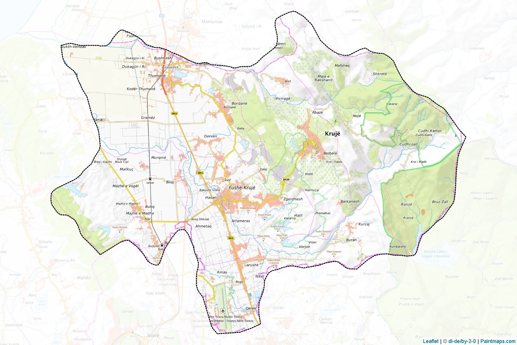 Krujë (Durrës) Map Cropping Samples-1