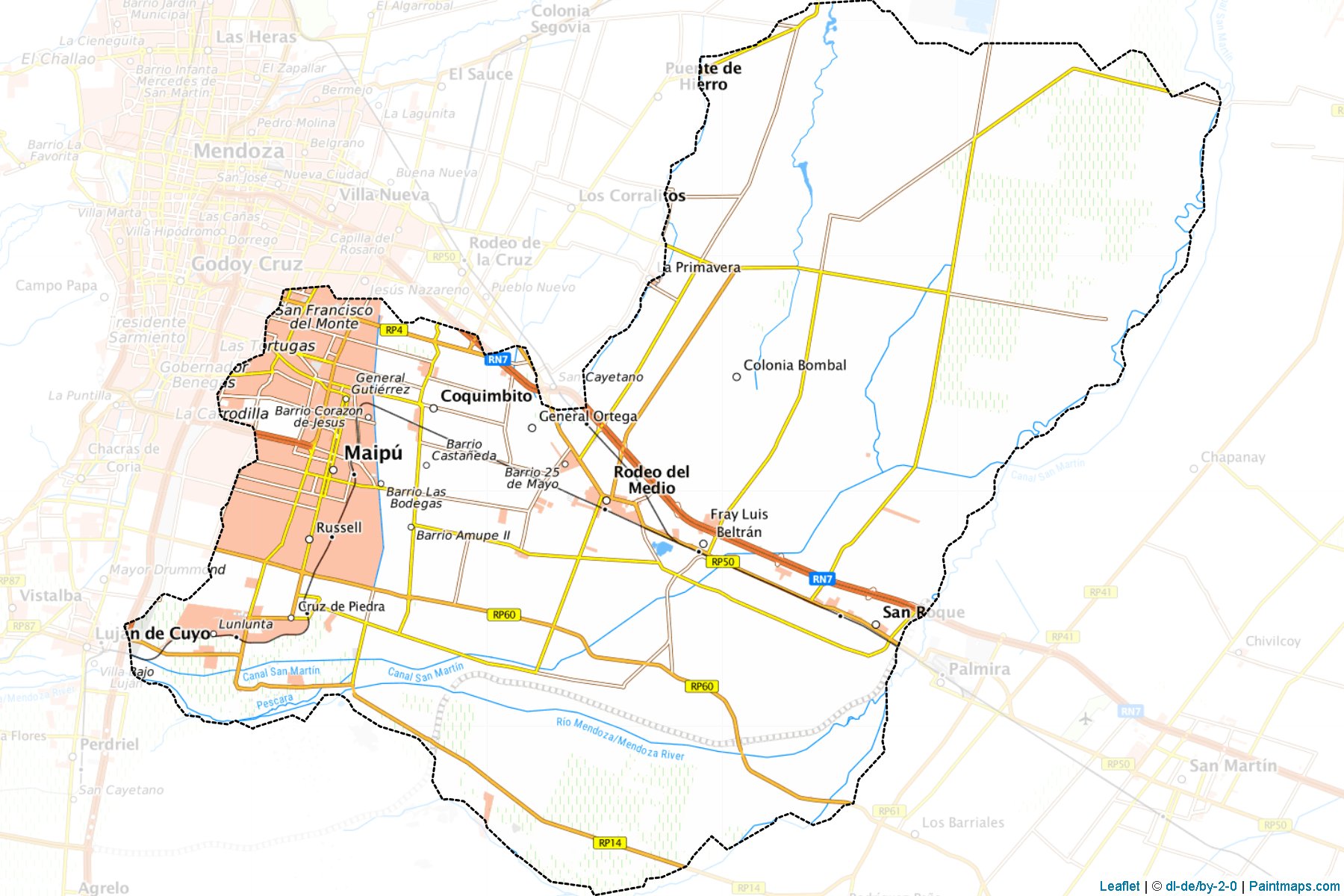 Muestras de recorte de mapas Maipu (Mendoza)-1