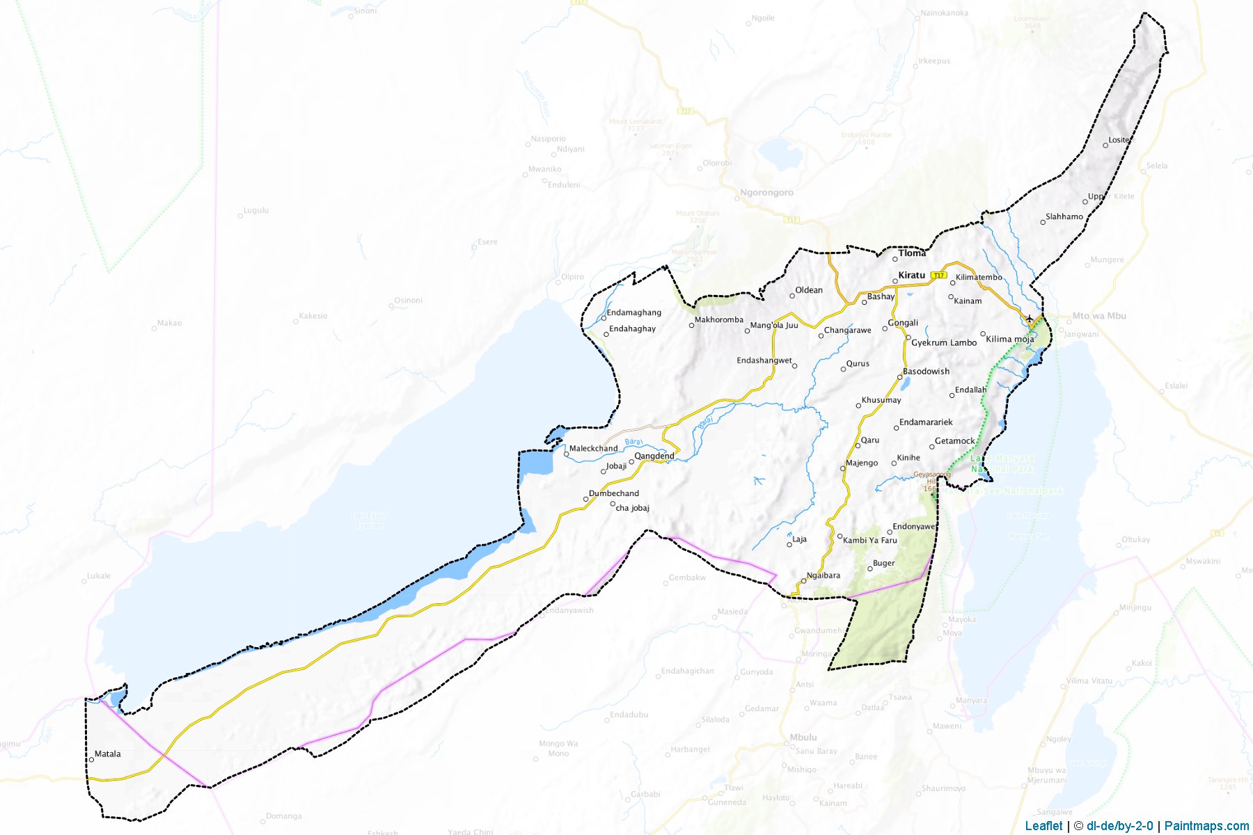 Karatu (Arusha Region) Haritası Örnekleri-1