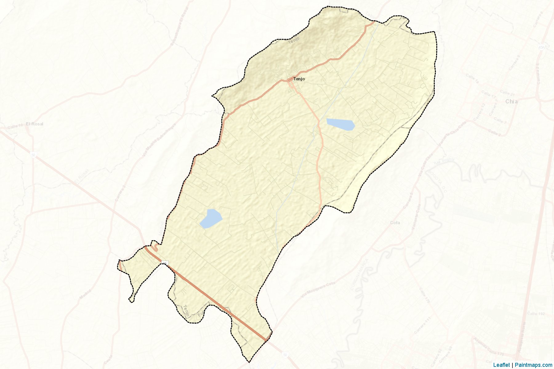 Muestras de recorte de mapas Tenjo (Cundinamarca)-2