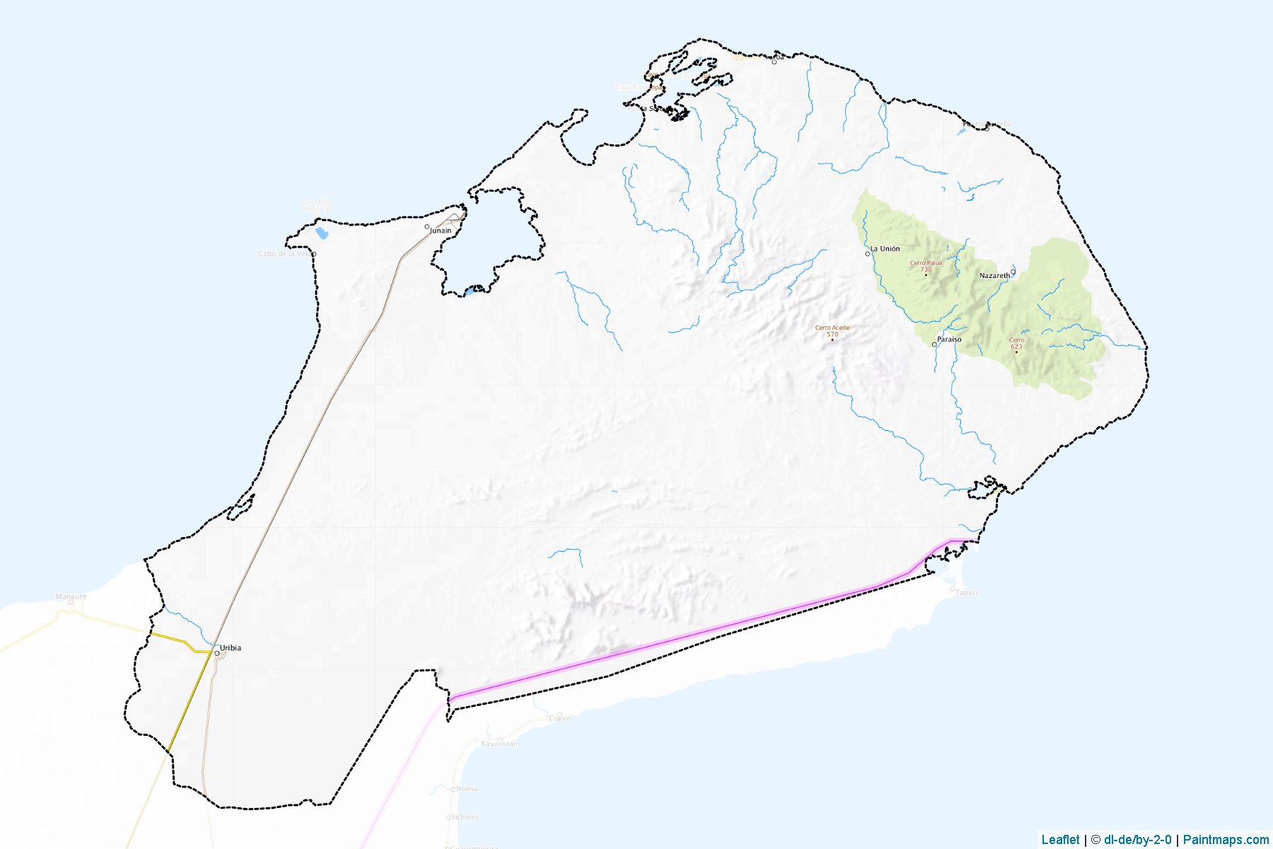 Uribia (La Guajira) Map Cropping Samples-1