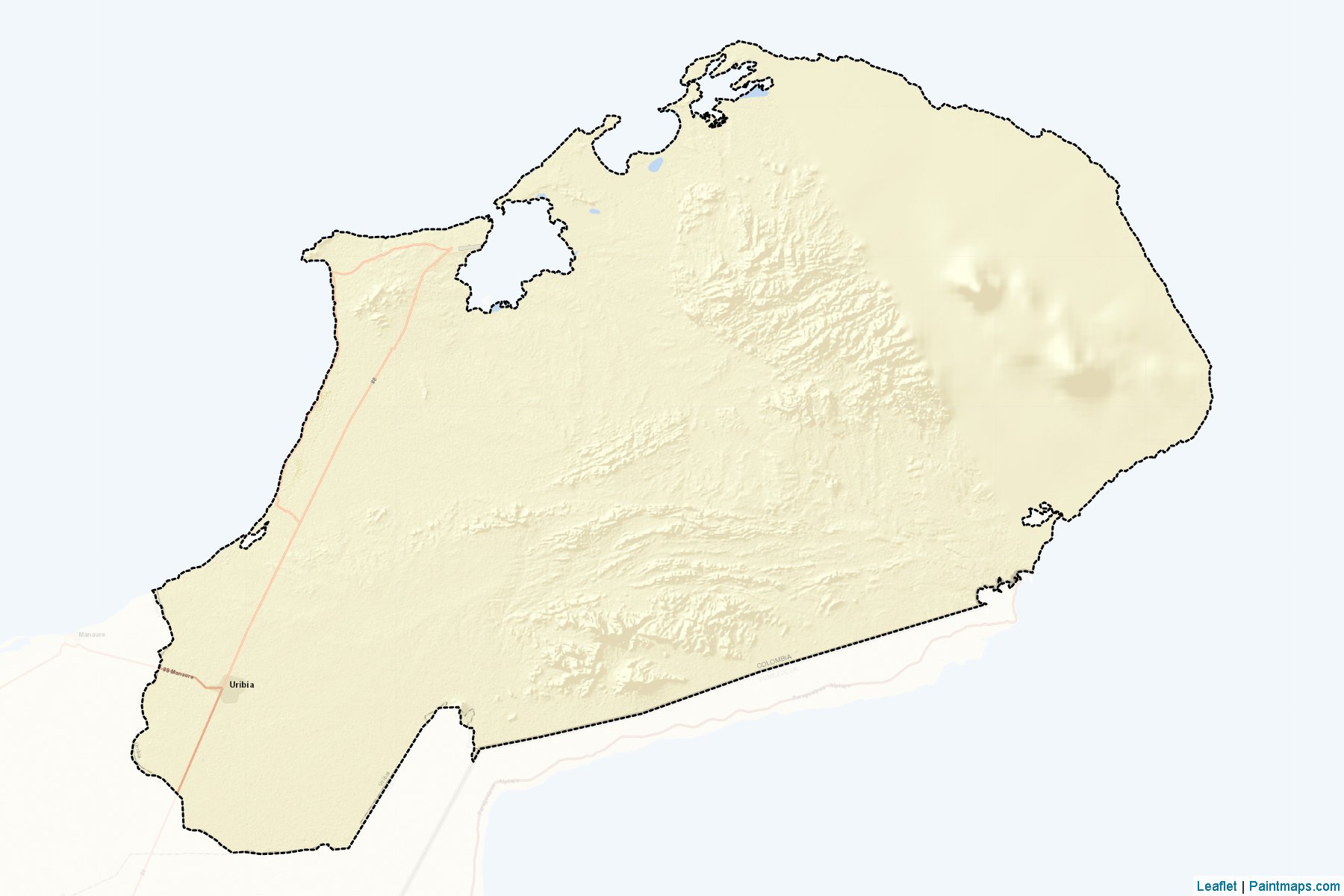 Uribia (La Guajira) Map Cropping Samples-2