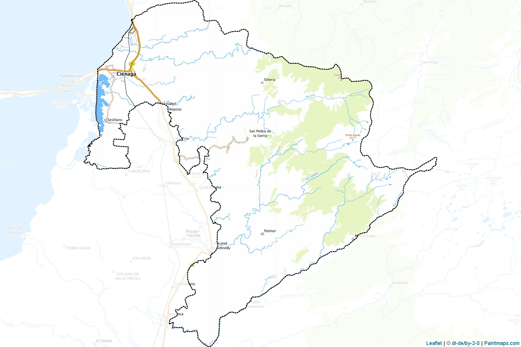 Muestras de recorte de mapas Ciénaga (Magdalena)-1