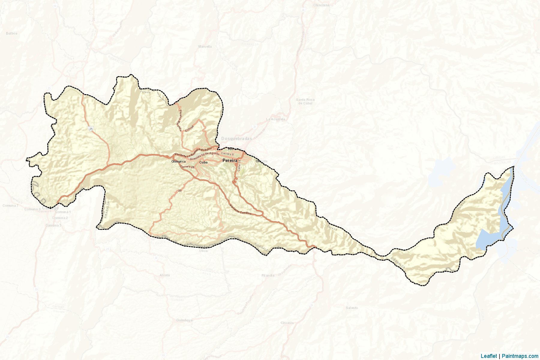 Pereira (Risaralda) Map Cropping Samples-2