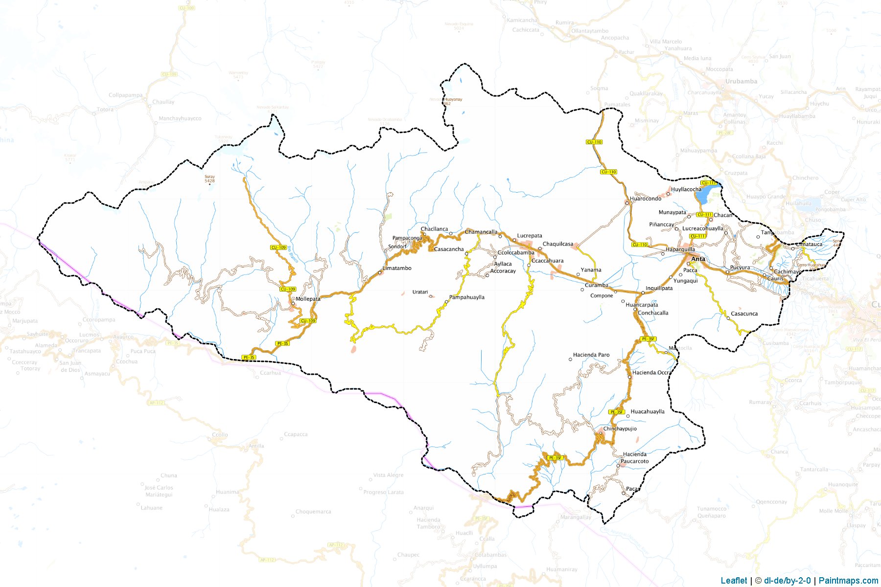 Muestras de recorte de mapas Anta (Cusco)-1