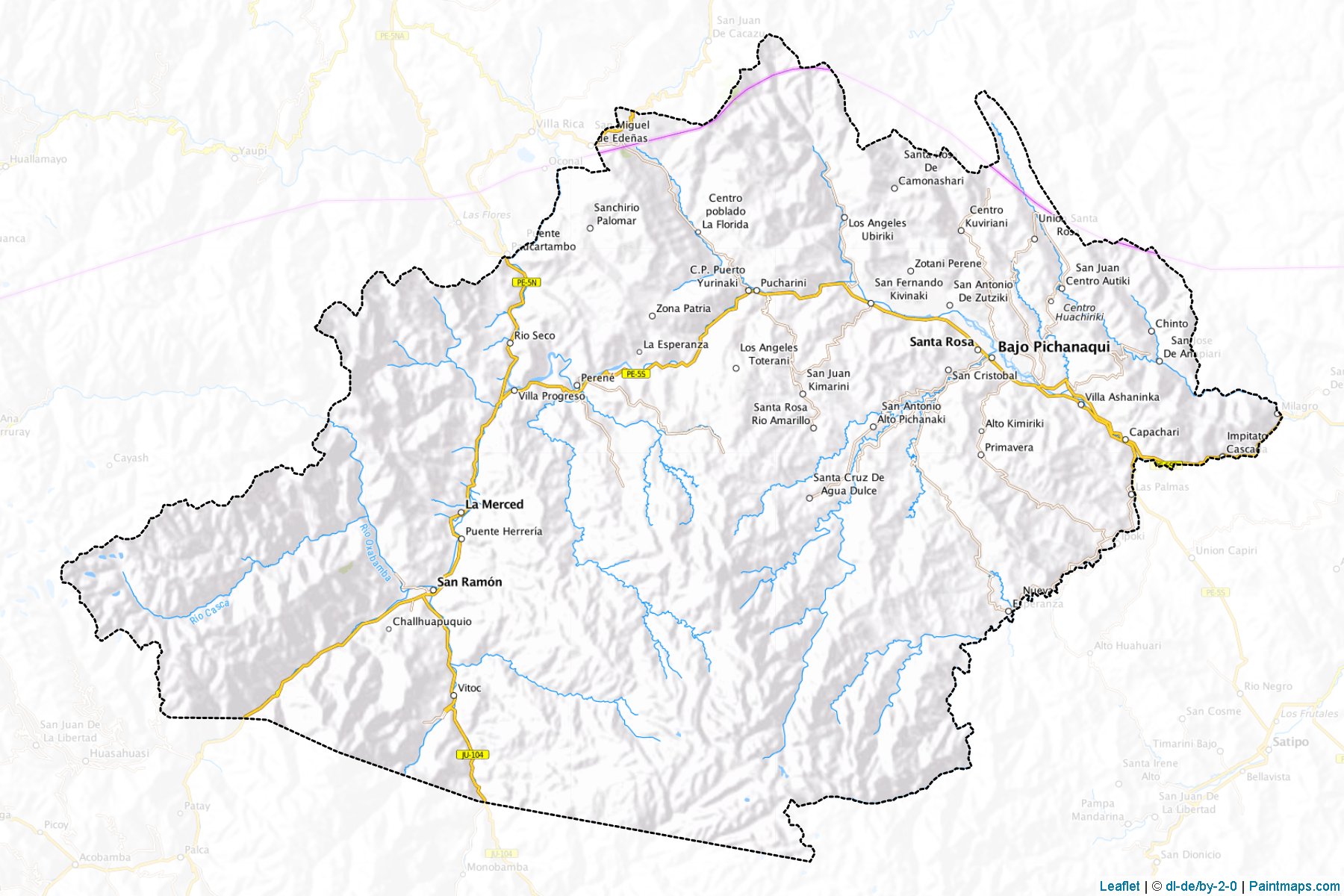 Chanchamayo (Junin Region) Haritası Örnekleri-1