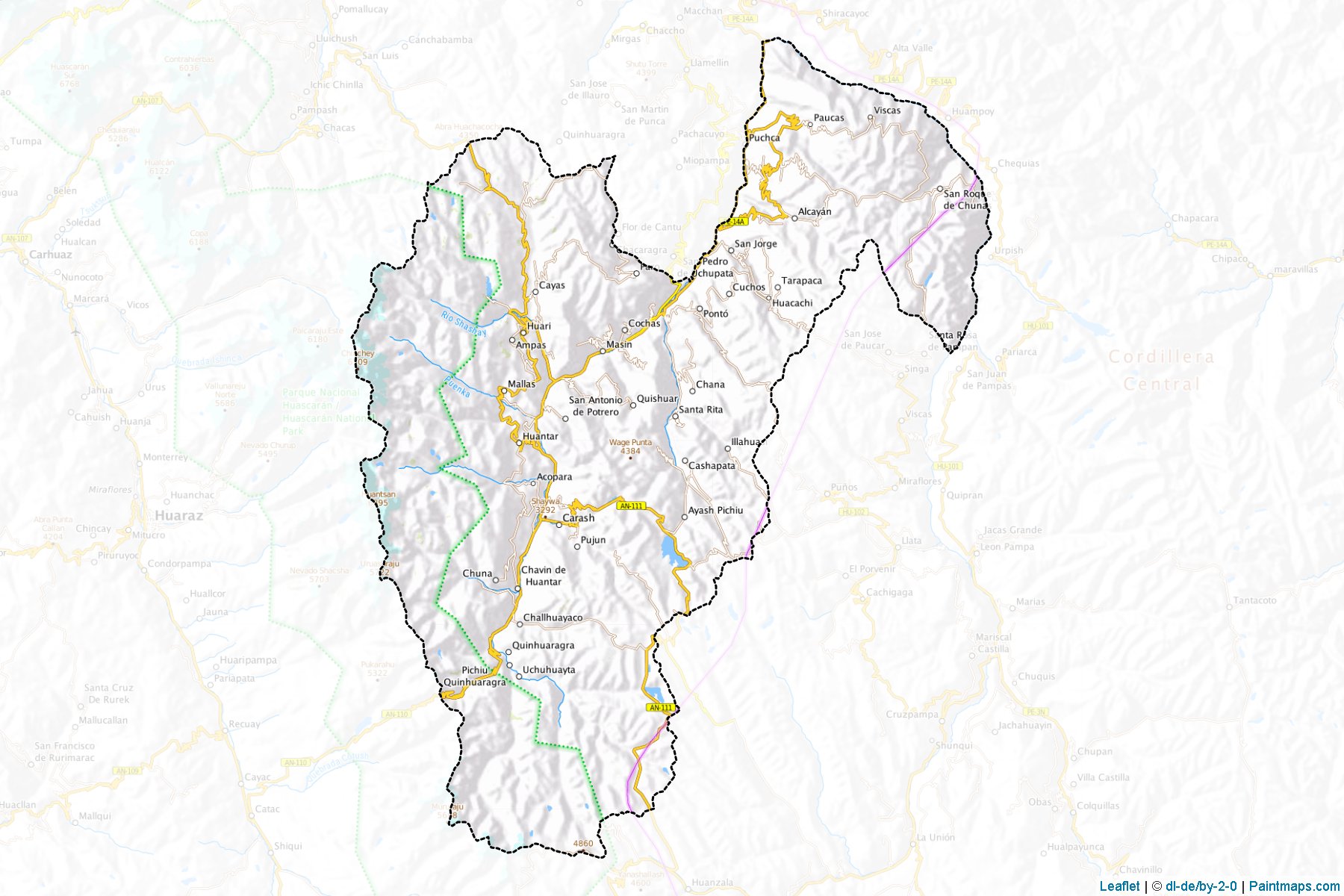 Huari (Ancash) Map Cropping Samples-1