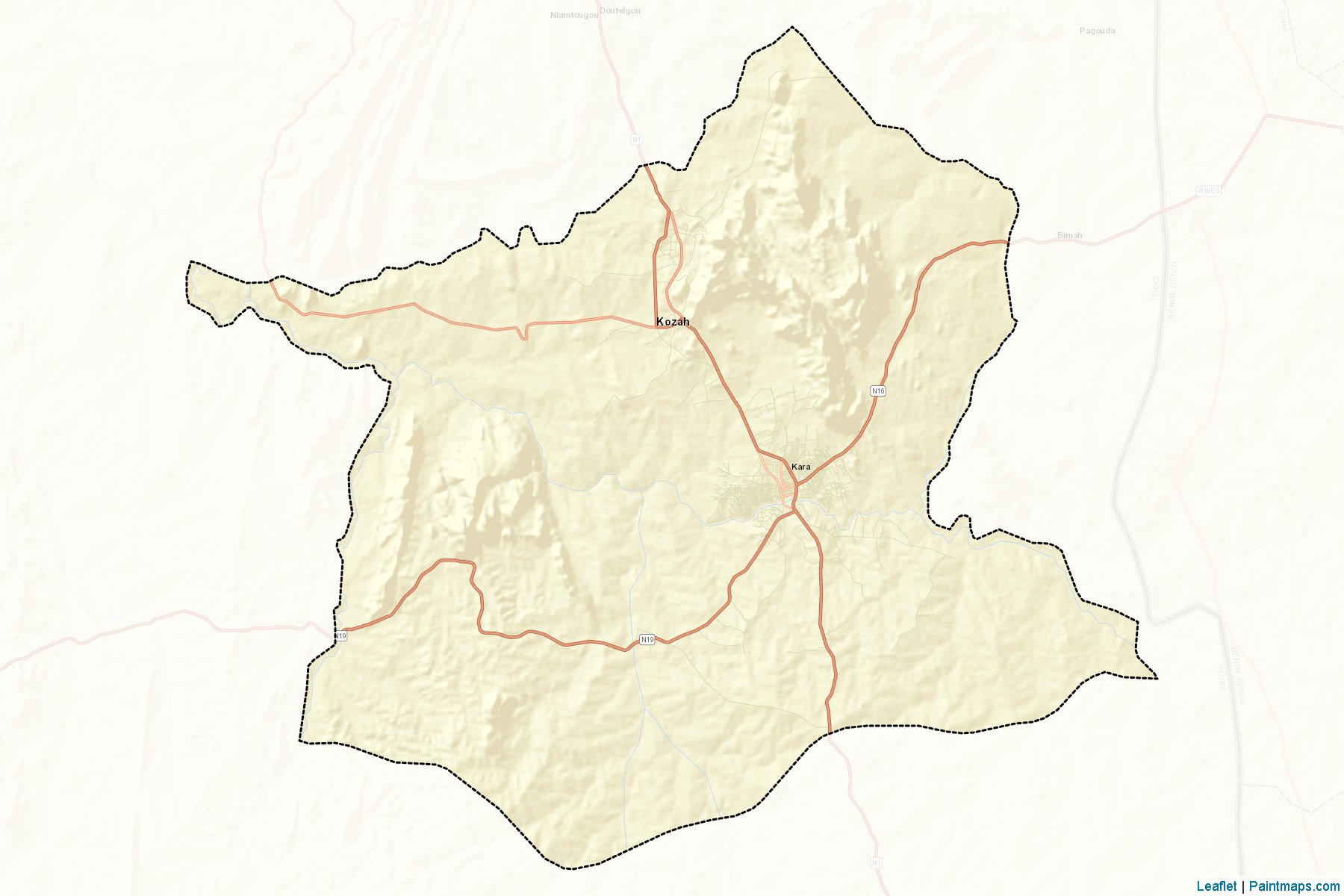 Kozah (Kara Region) Map Cropping Samples-2