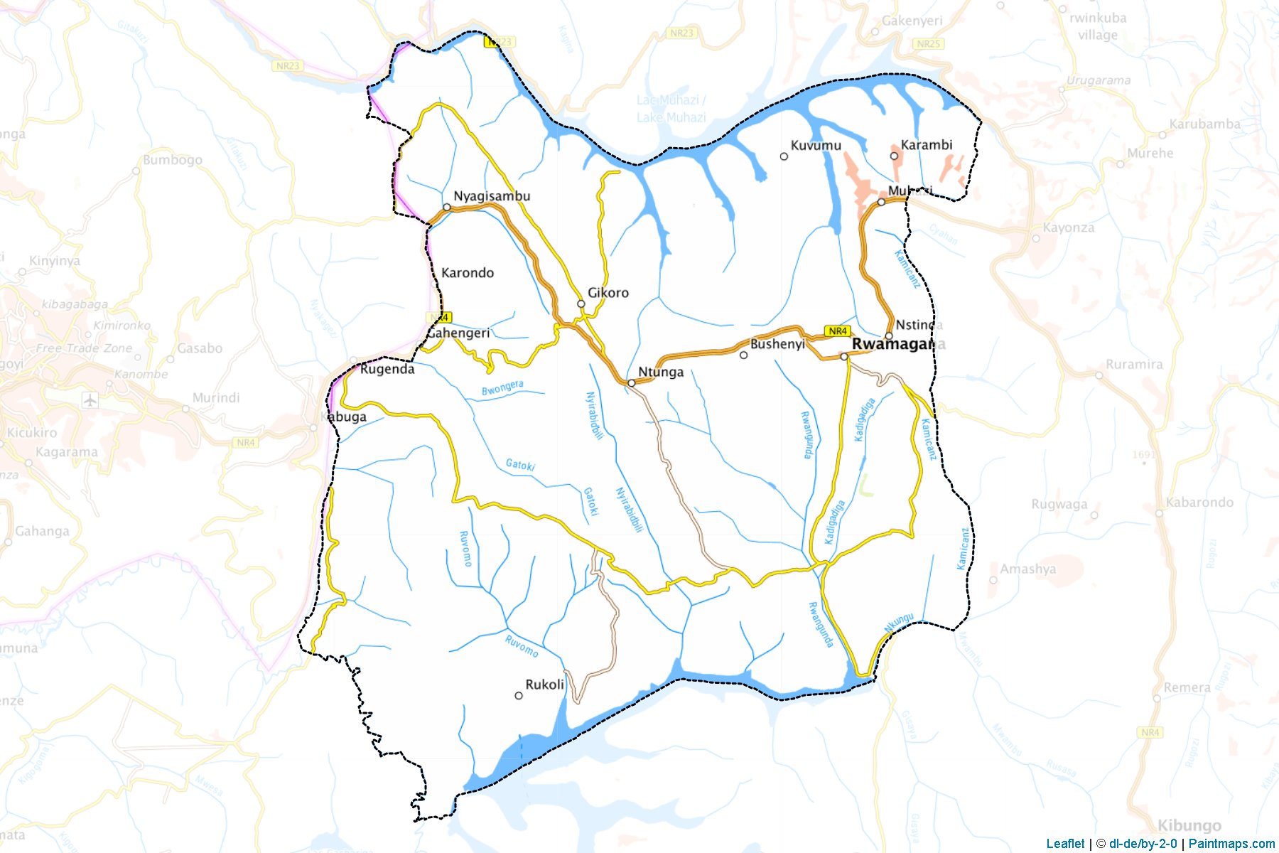 Rwamagana (Doğu Eyaleti) Haritası Örnekleri-1