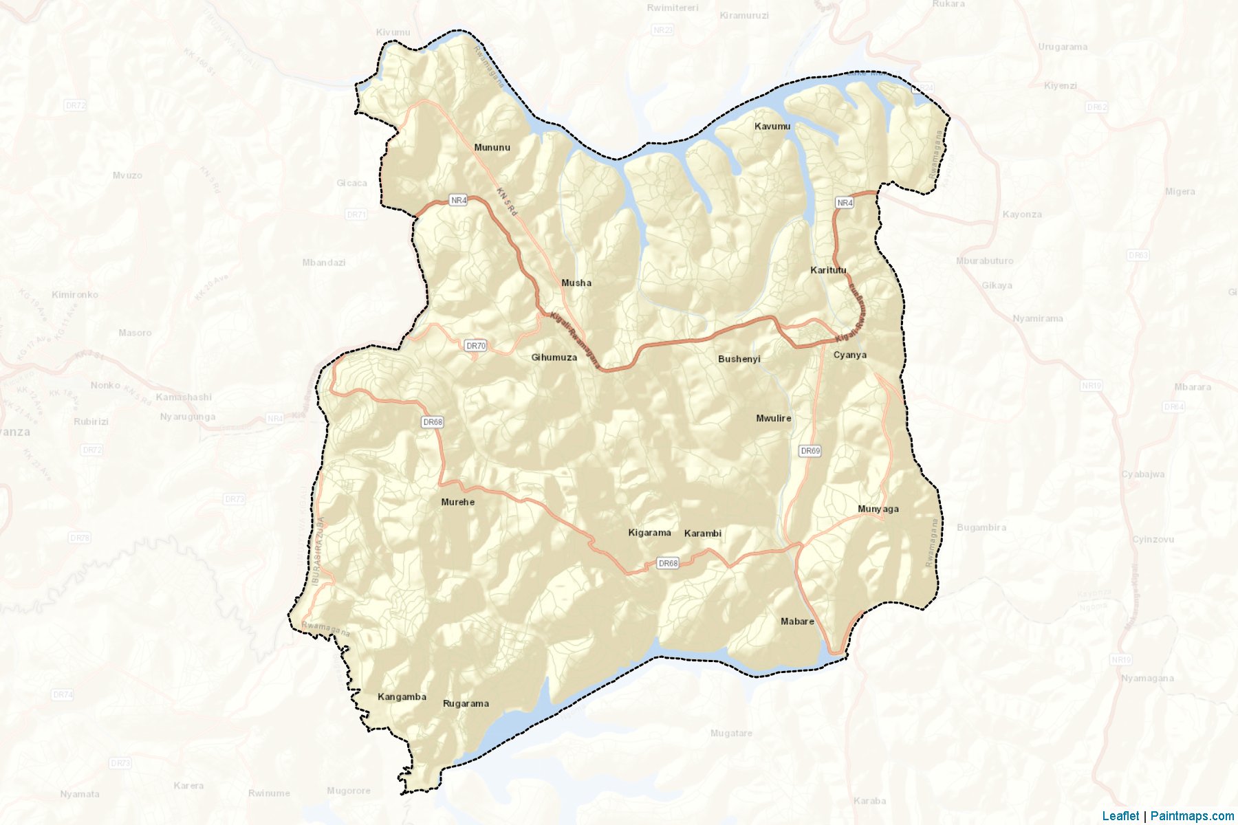 Muestras de recorte de mapas Rwamagana (Eastern)-2