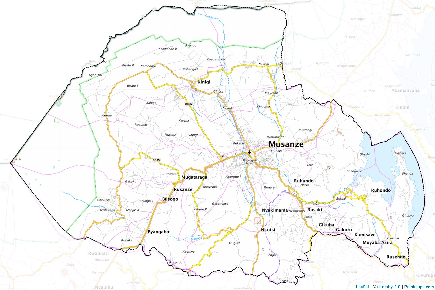 Muestras de recorte de mapas Musanze (Northern)-1