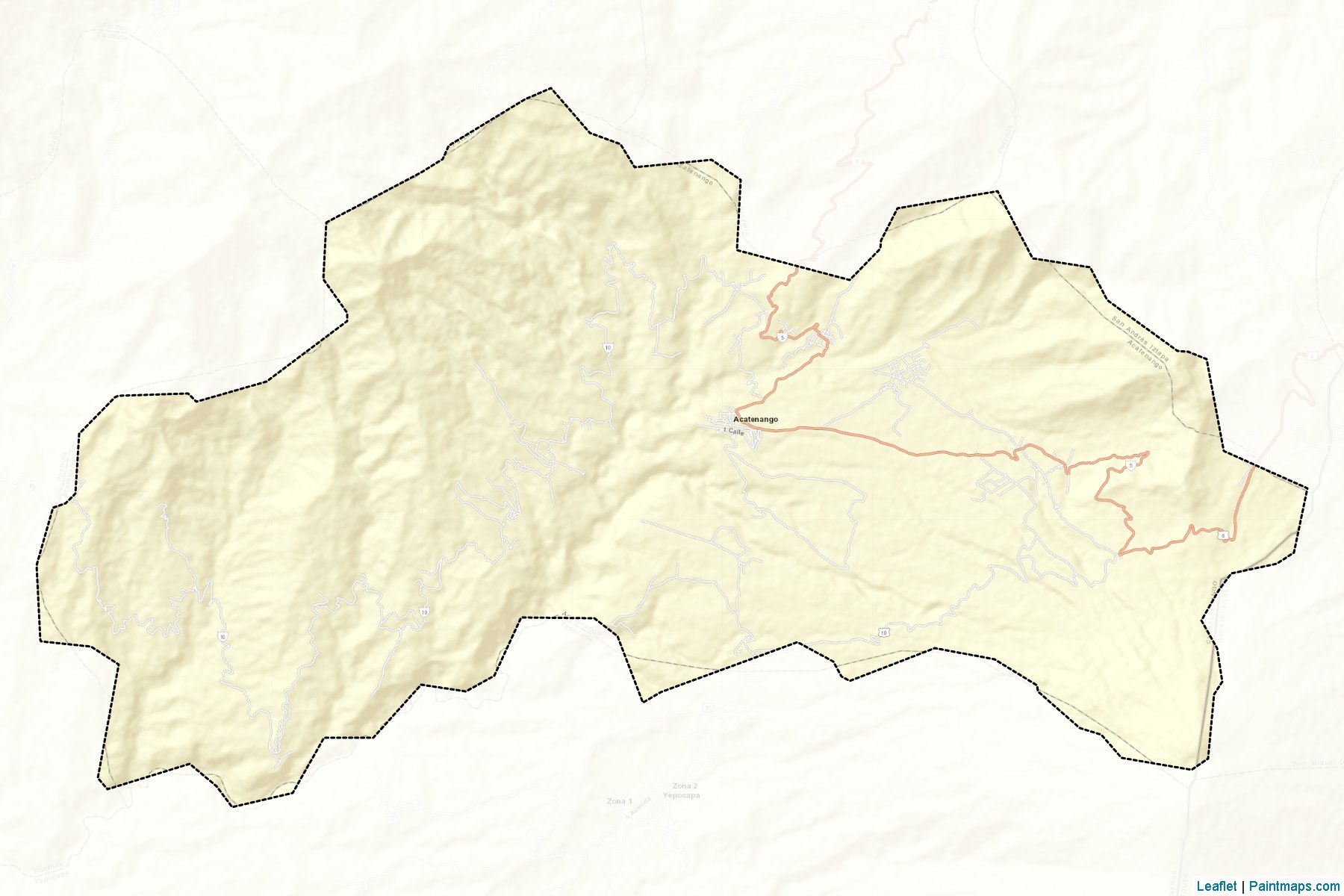 Acatenango (Chimaltenango) Map Cropping Samples-2