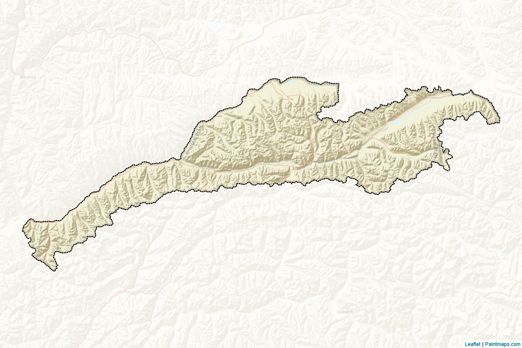 Muestras de recorte de mapas Wakhan (Badakhshan)-2