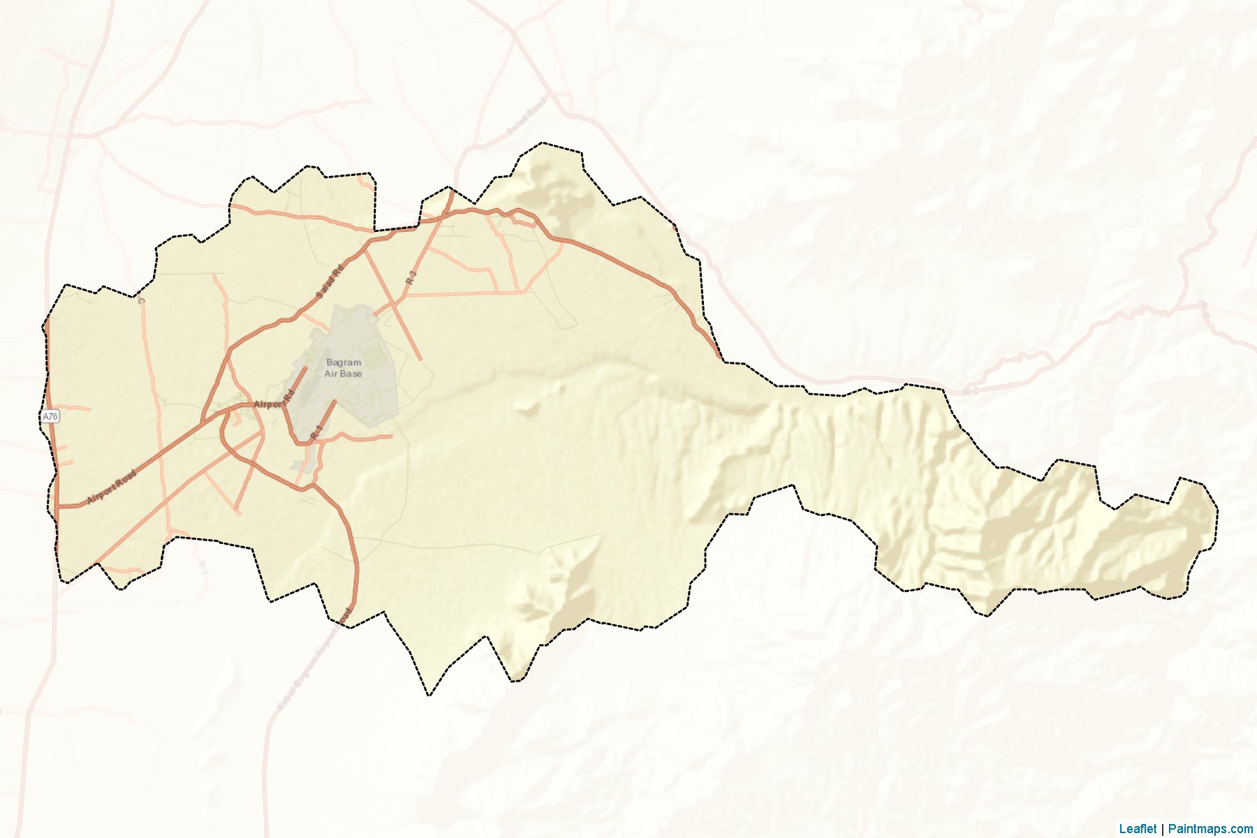 Muestras de recorte de mapas Bagram (Parwan)-2