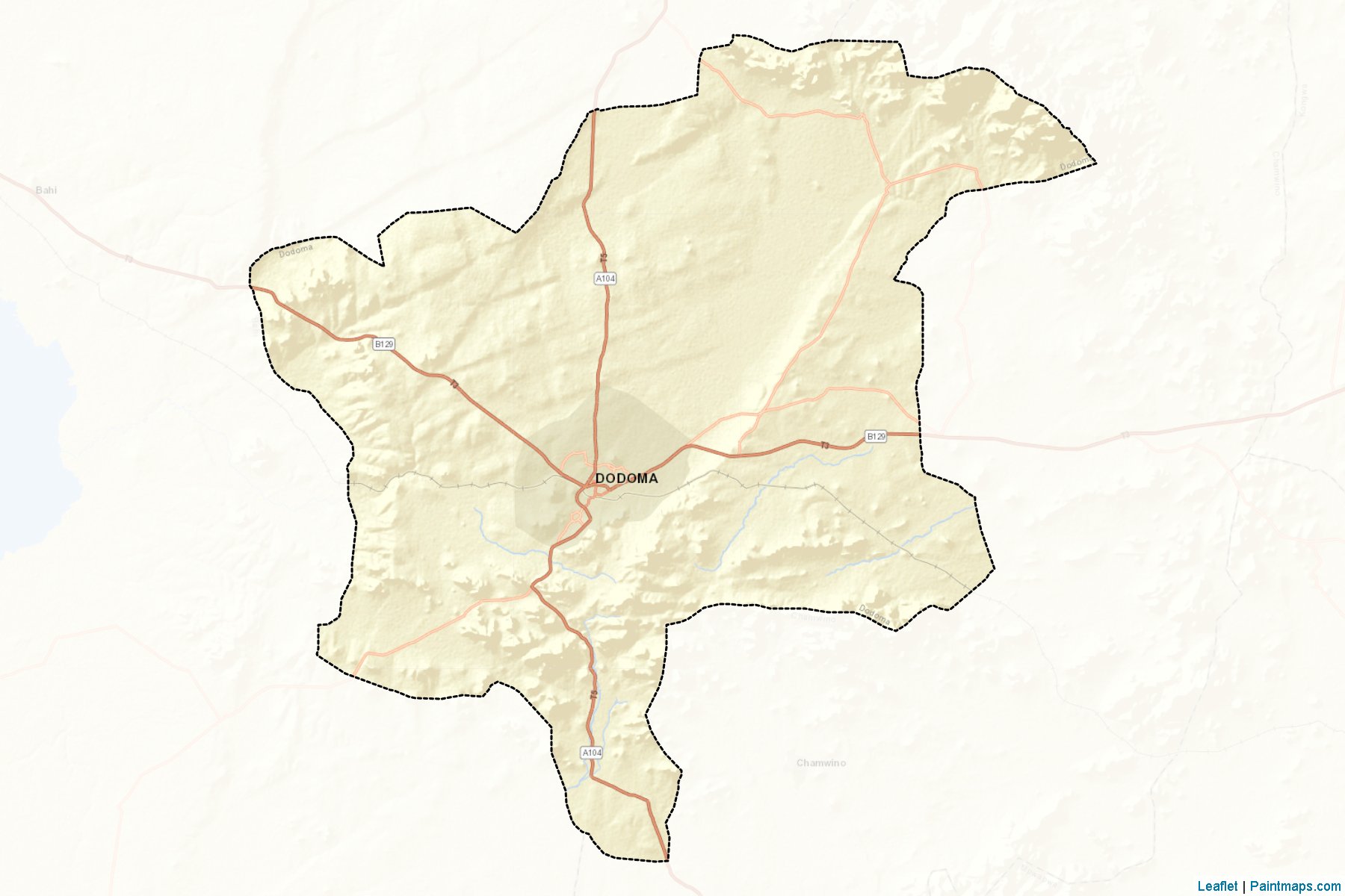 Dodoma Urban (Dodoma) Map Cropping Samples-2