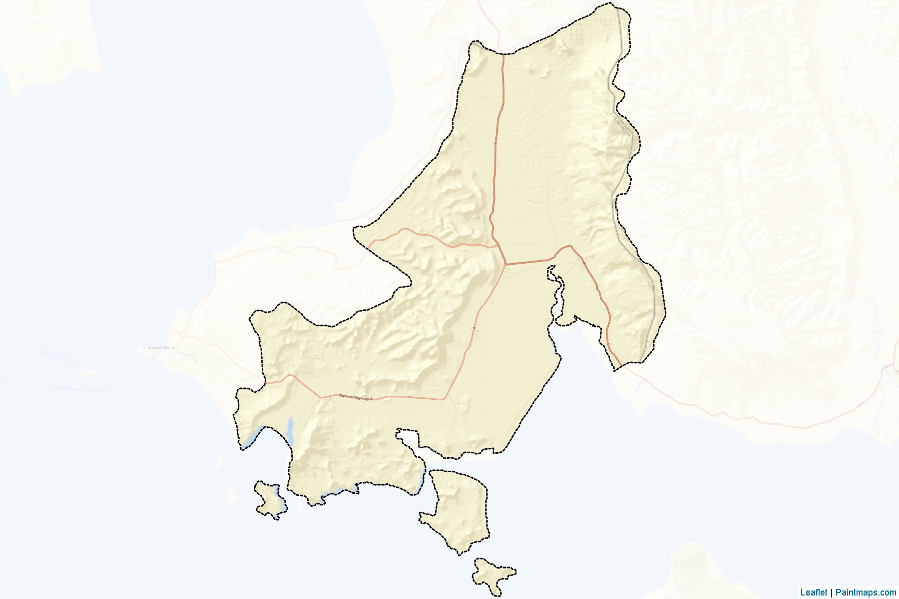 Muestras de recorte de mapas Prey Nob (Krong Preah Sihanouk)-2