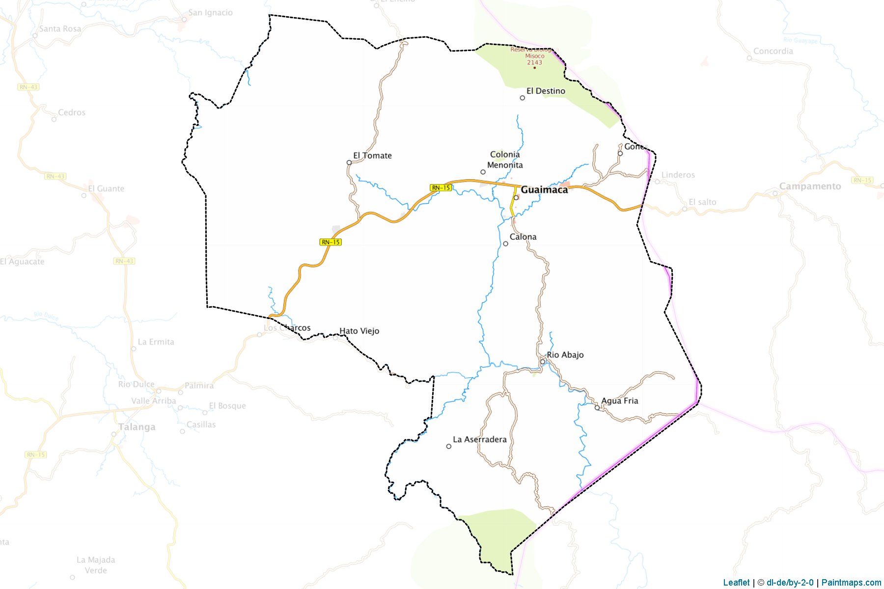 Muestras de recorte de mapas Guimaca (Francisco Morazán)-1