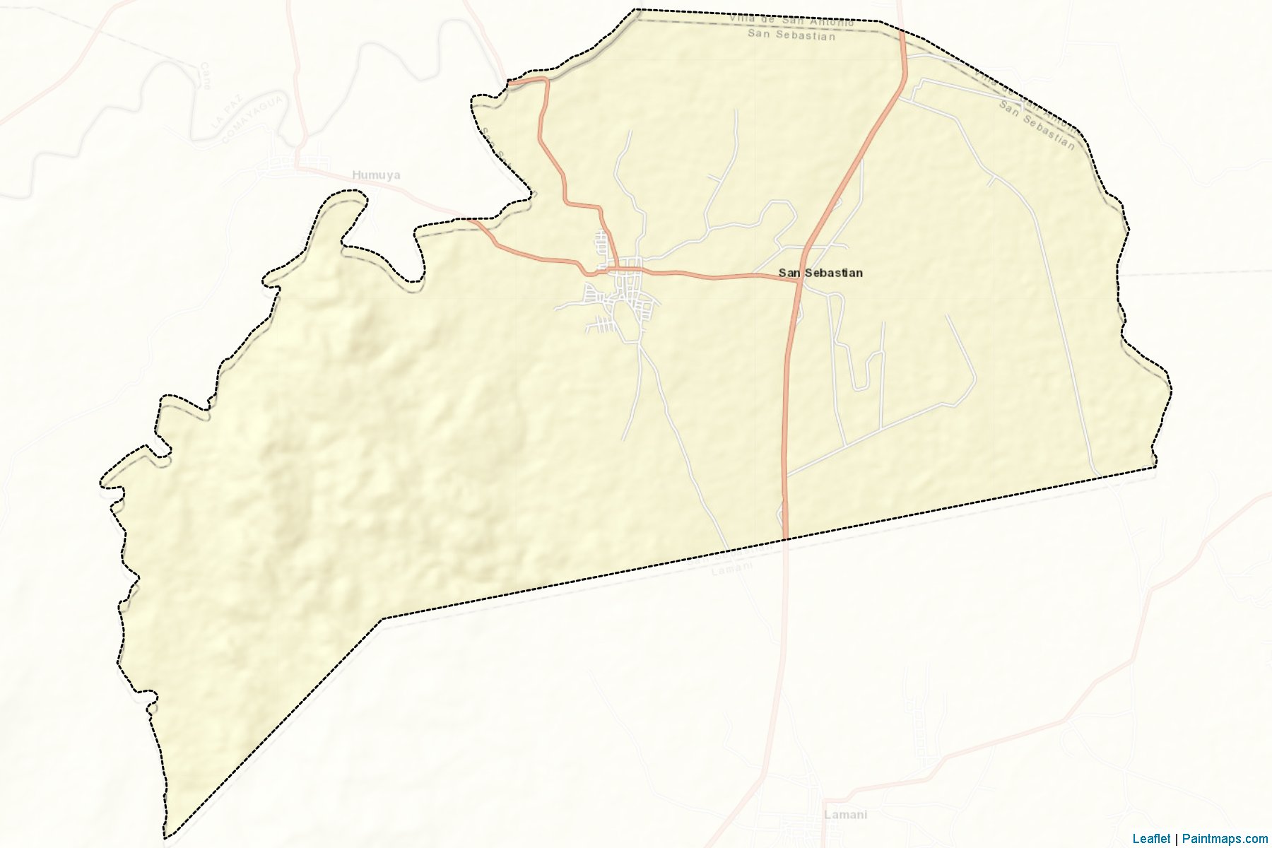 Muestras de recorte de mapas San Sebastian (Comayagua)-2