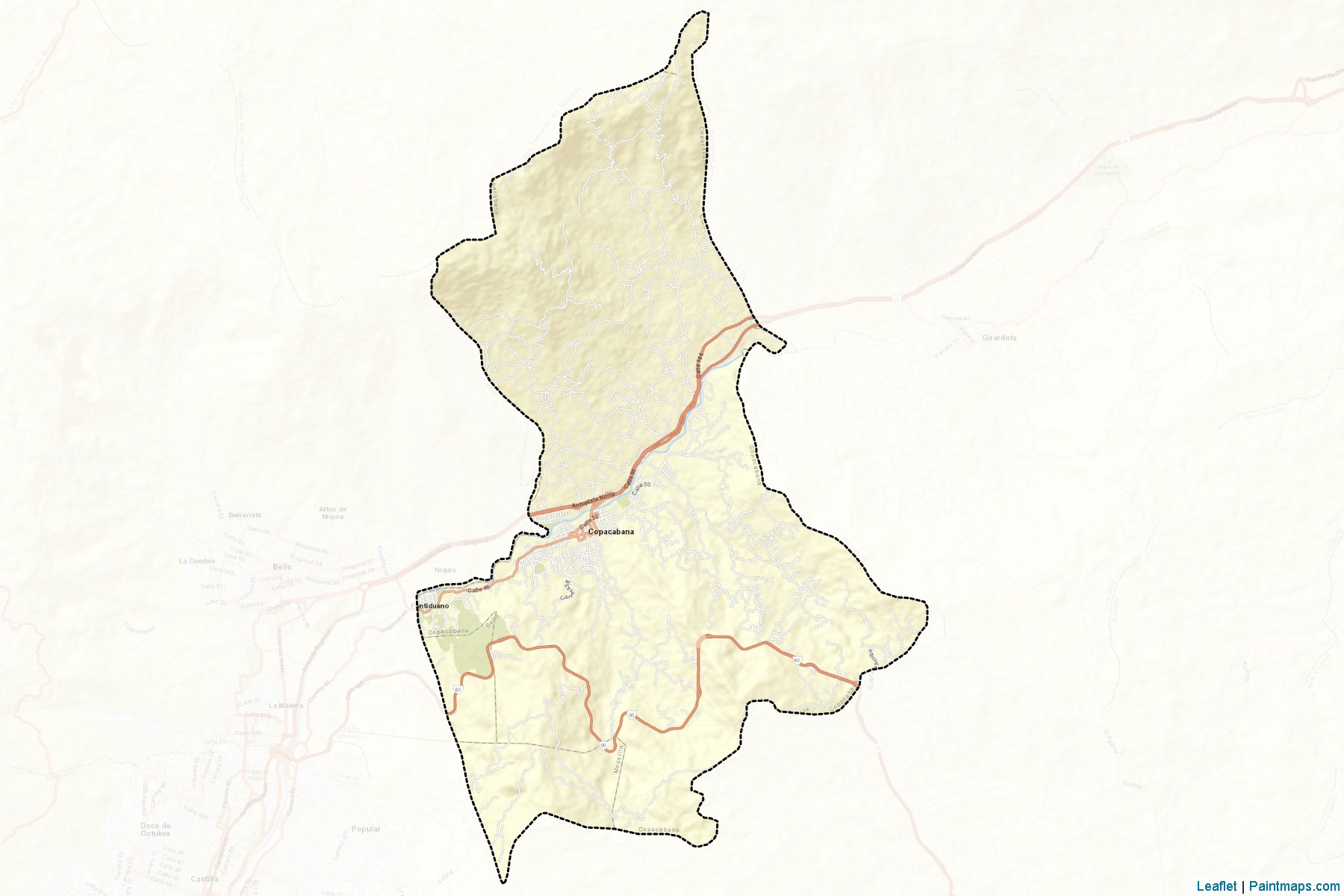 Muestras de recorte de mapas Copacabana (Antioquia)-2