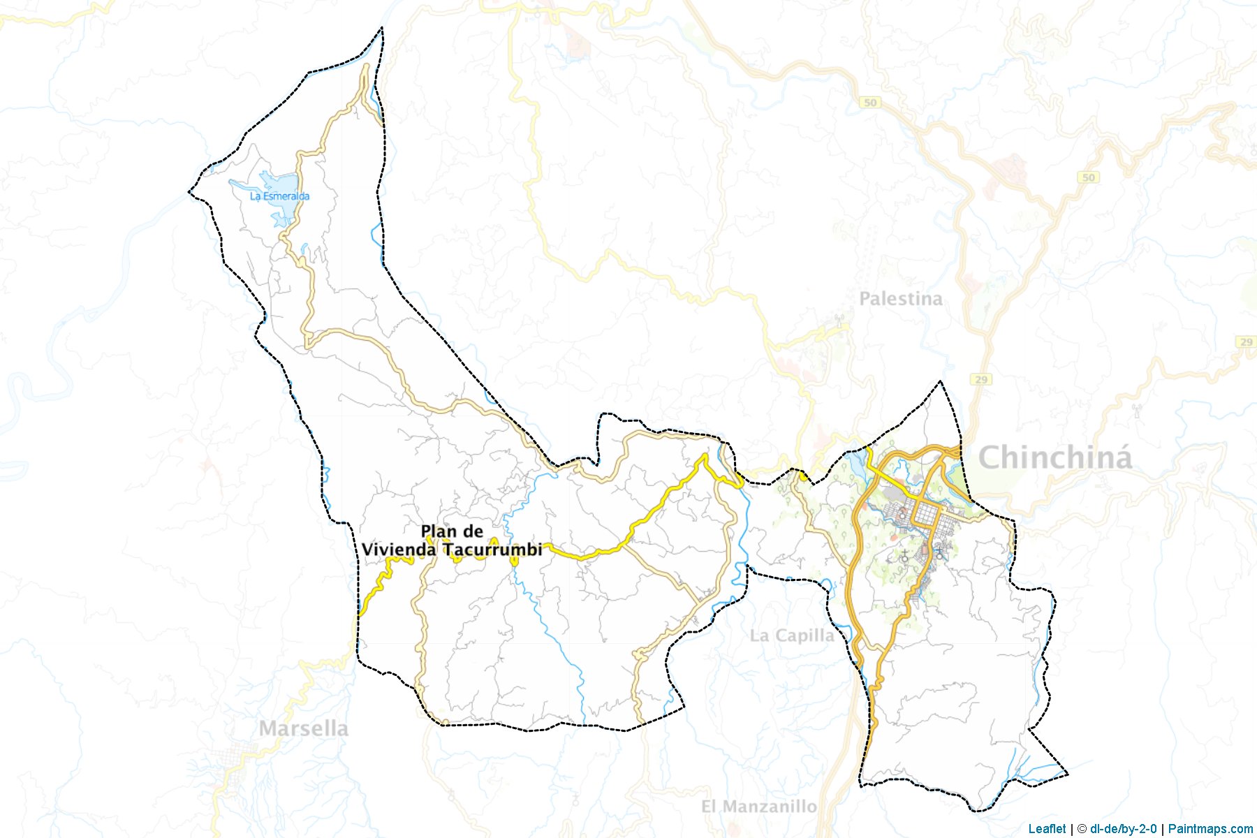 Muestras de recorte de mapas Chinchiná (Caldas)-1