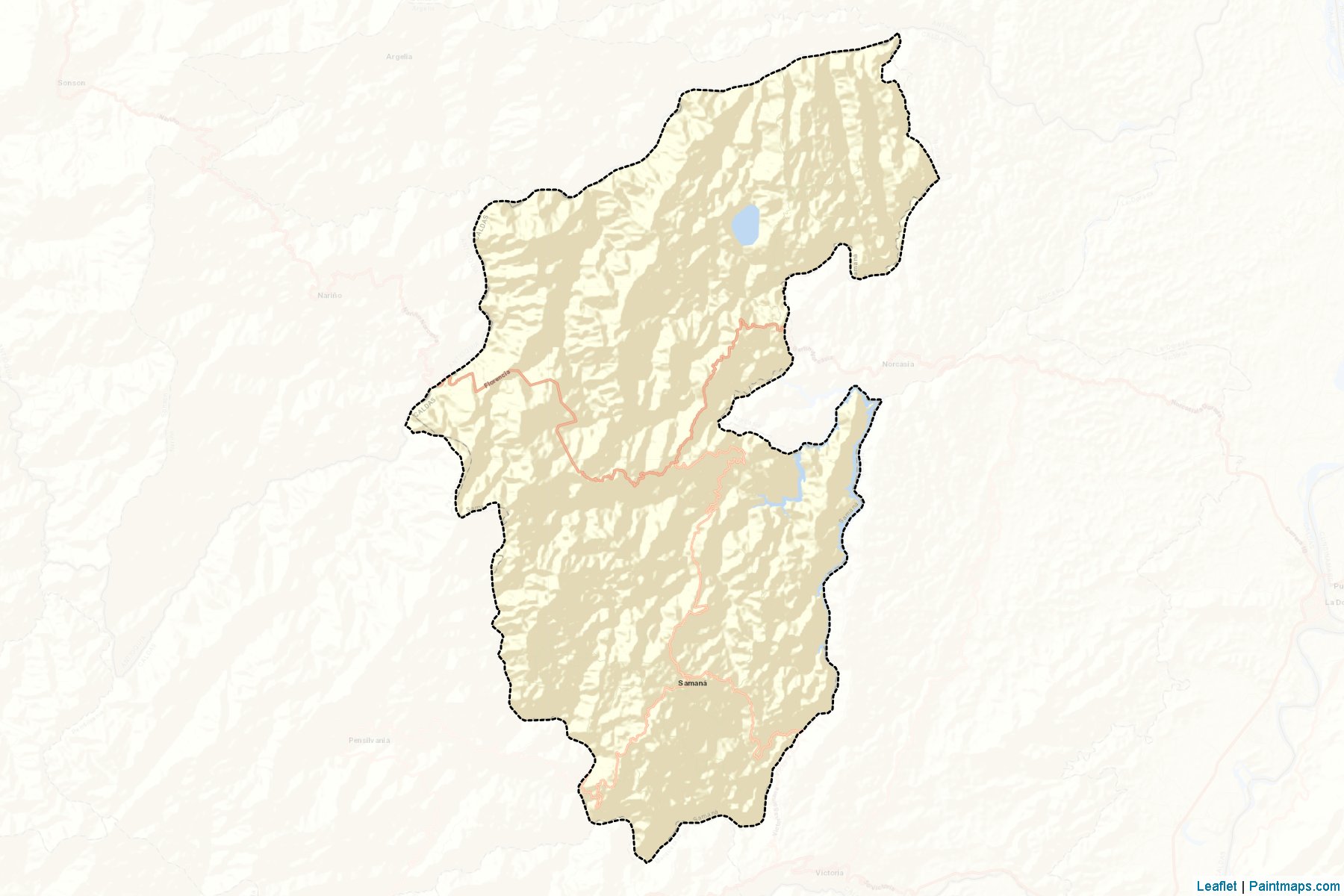 Muestras de recorte de mapas Samaná (Caldas)-2