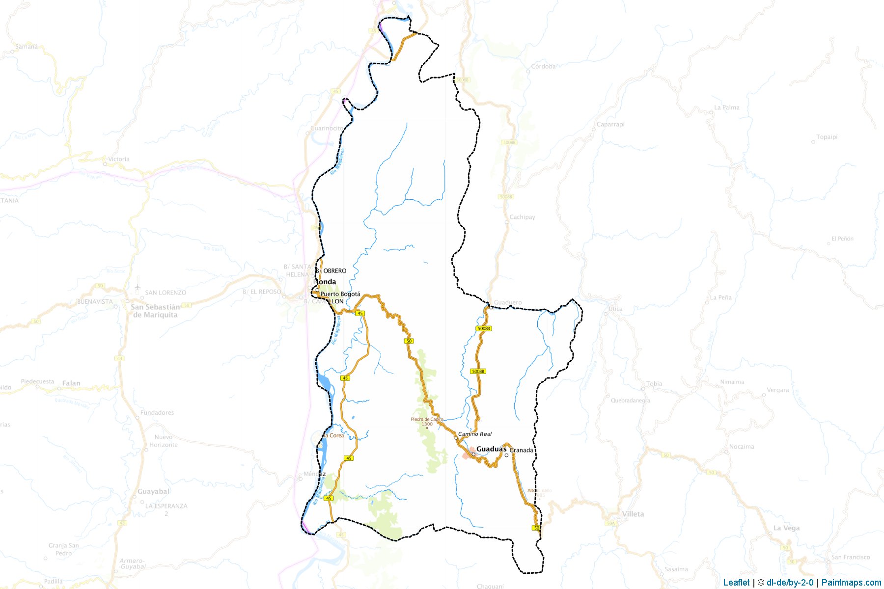 Guaduas (Cundinamarca) Map Cropping Samples-1