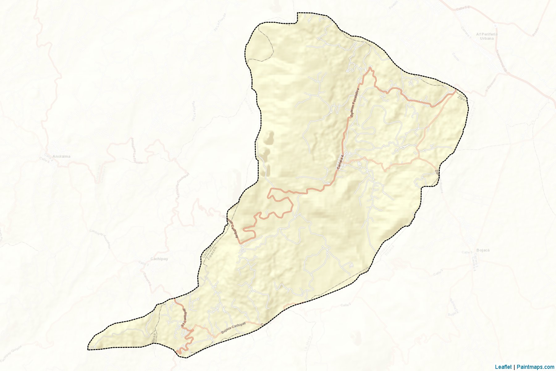 Muestras de recorte de mapas Zipacón (Cundinamarca)-2