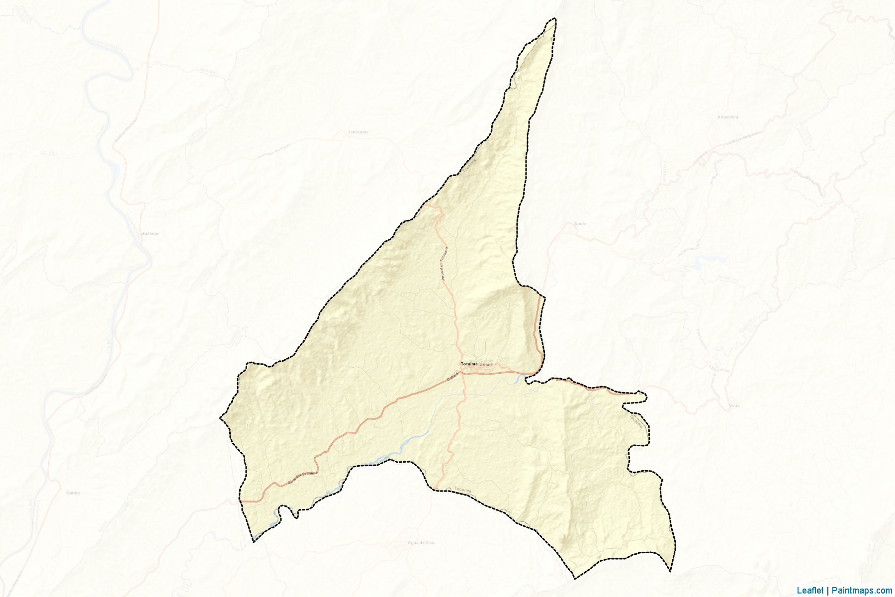 Tocaima (Cundinamarca) Haritası Örnekleri-2