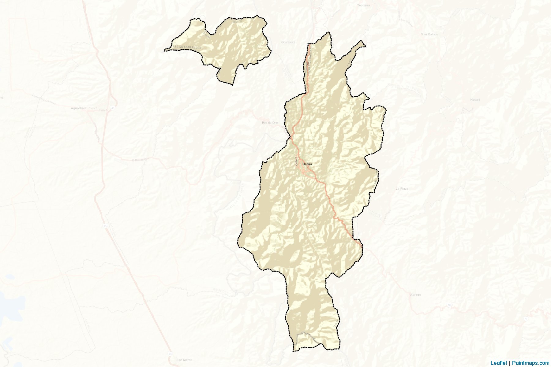 Ocaña (Norte de Santander) Map Cropping Samples-2