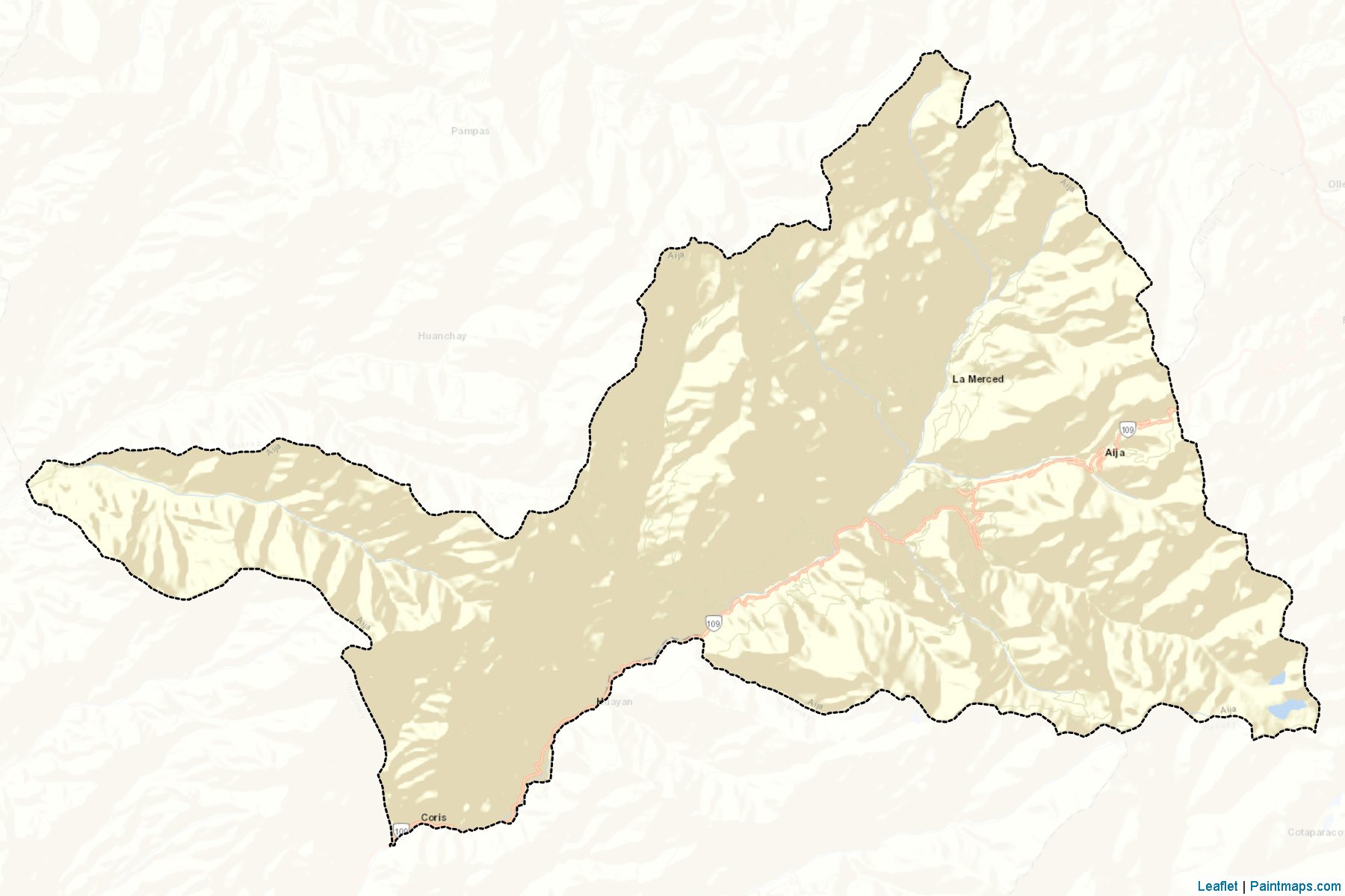 Muestras de recorte de mapas Aija (Ancash)-2