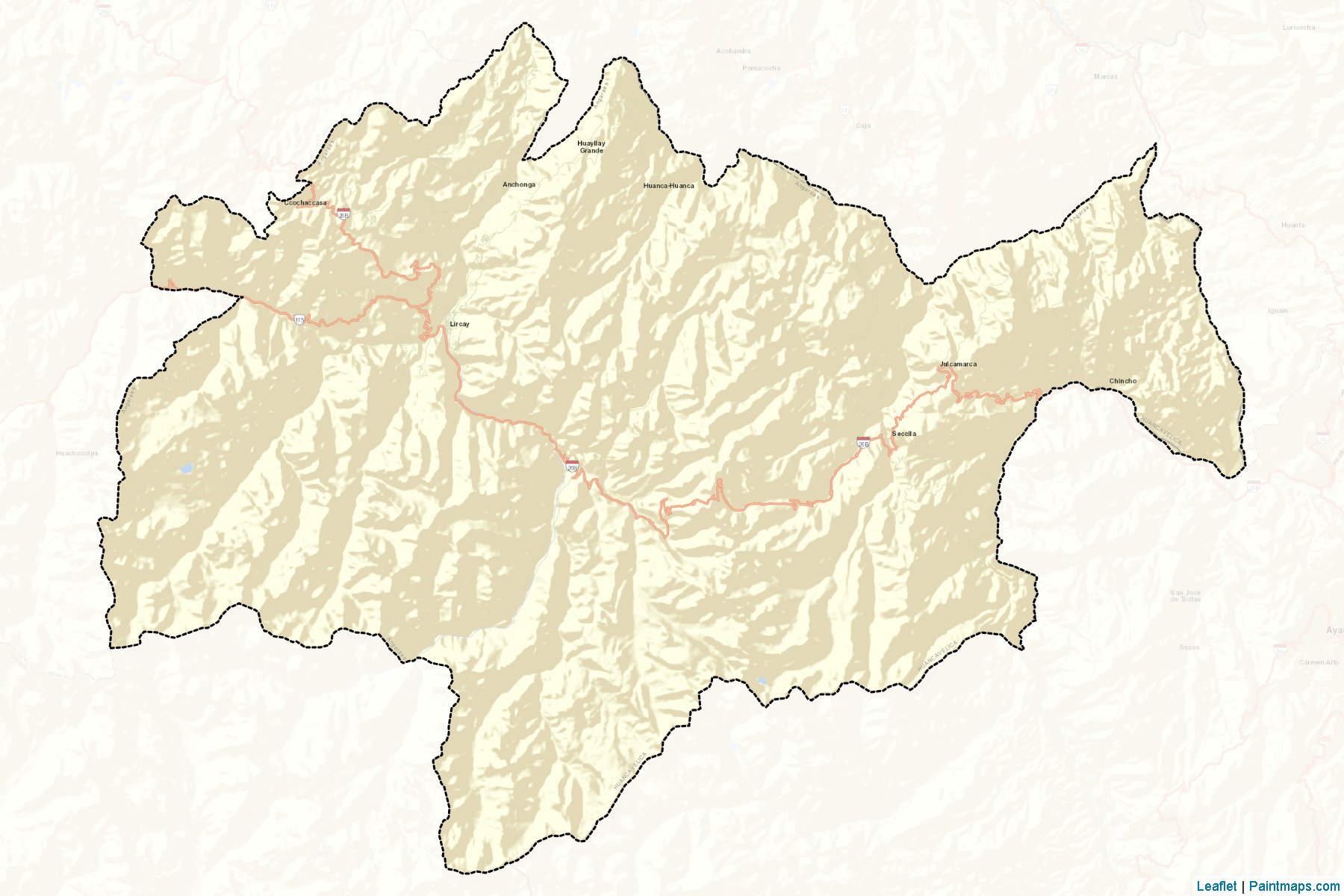 Muestras de recorte de mapas Angaraes (Huancavelica)-2